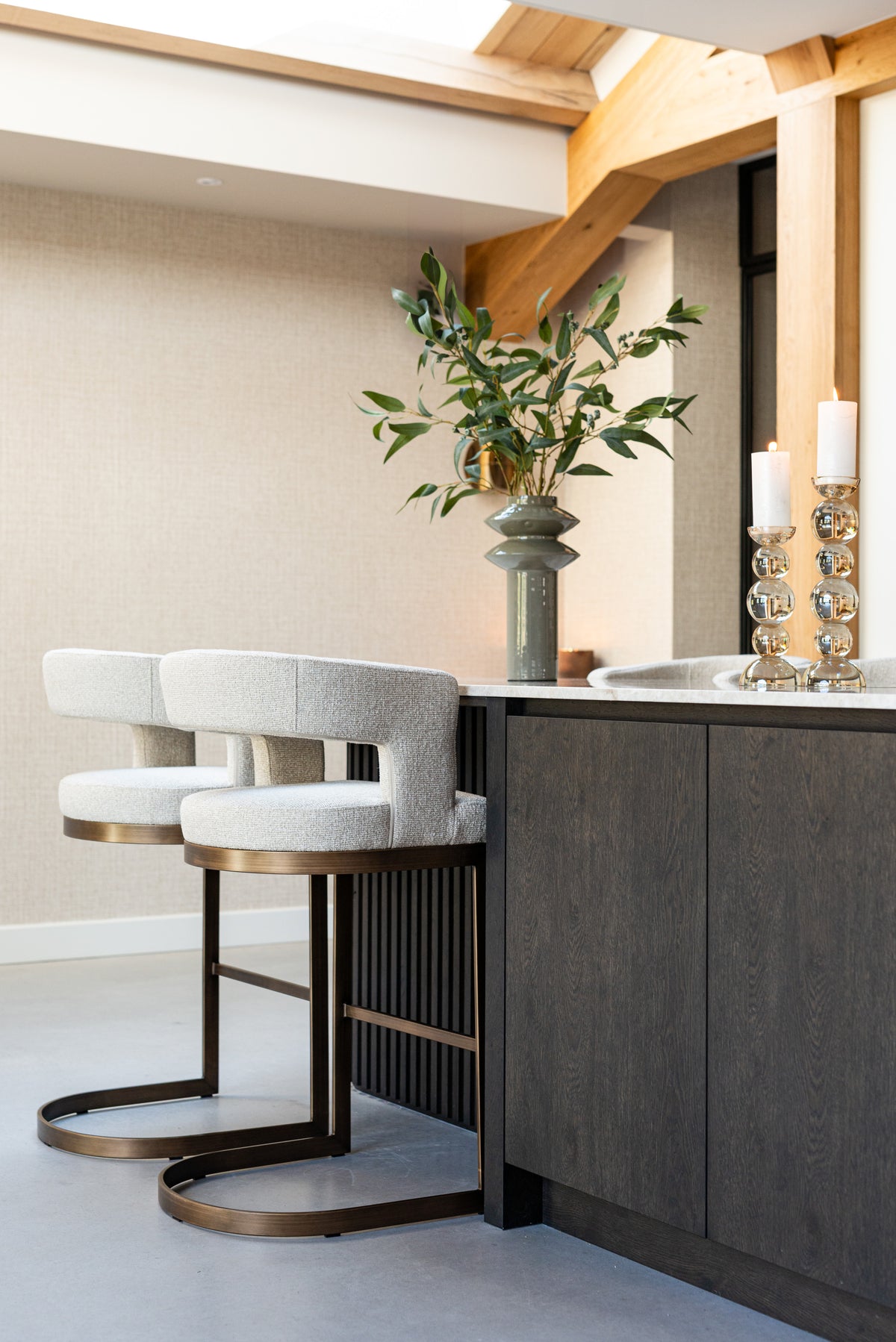 Bar stool Ellis biscotti by Richmond Interiors