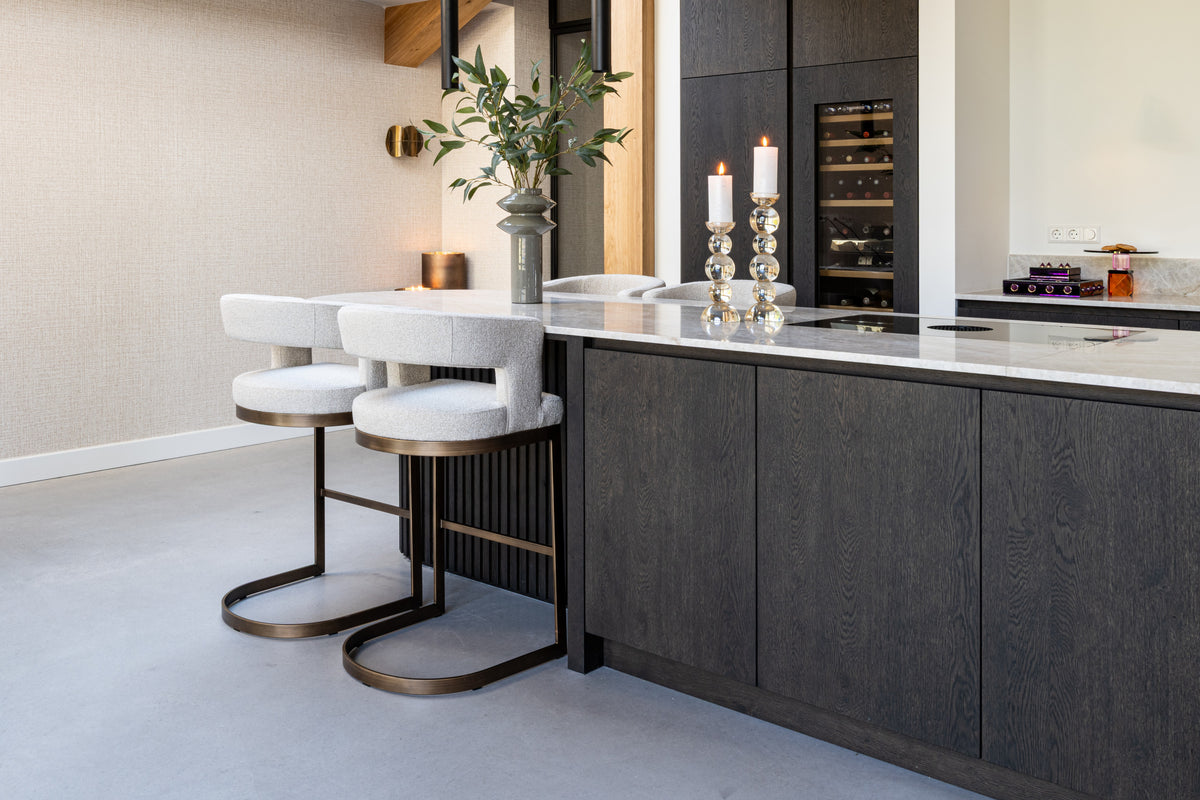 Bar stool Ellis biscotti by Richmond Interiors