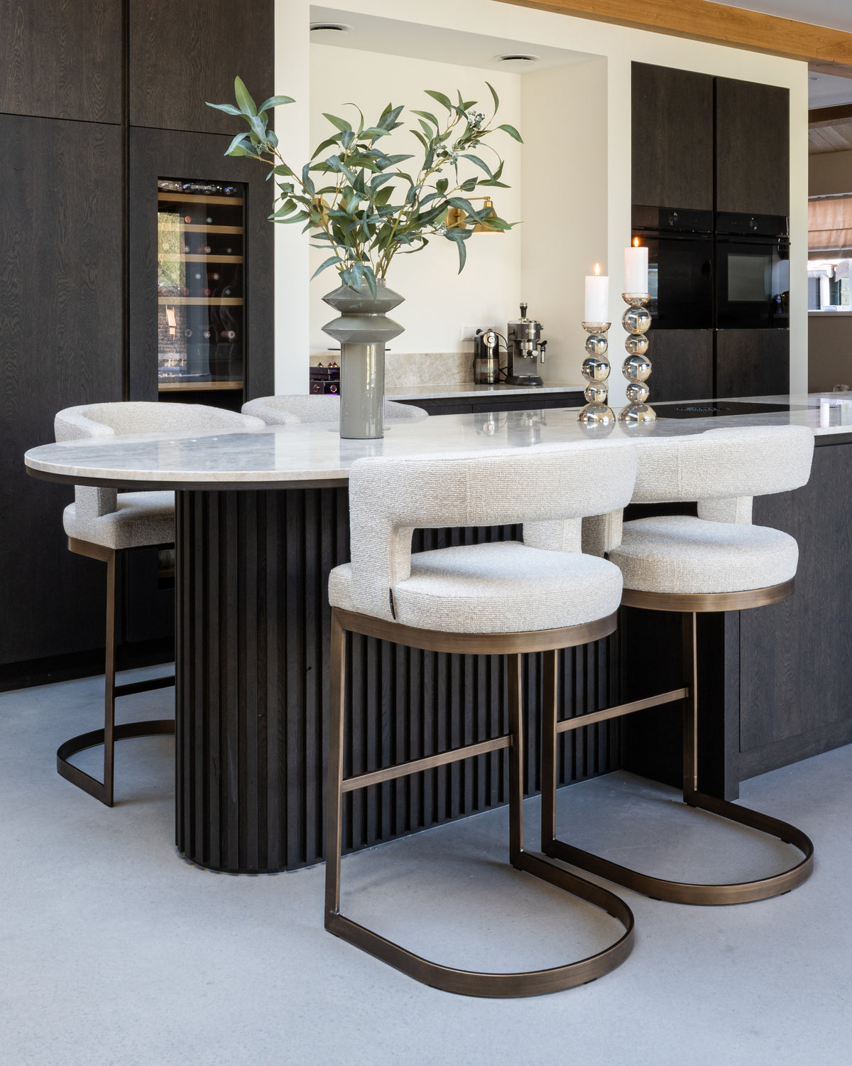 Bar stool Ellis biscotti by Richmond Interiors