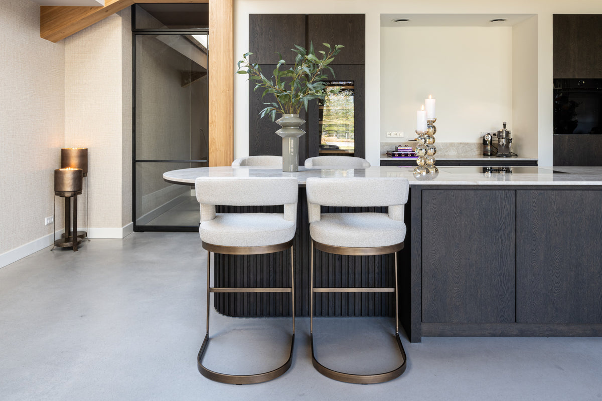 Bar stool Ellis biscotti by Richmond Interiors