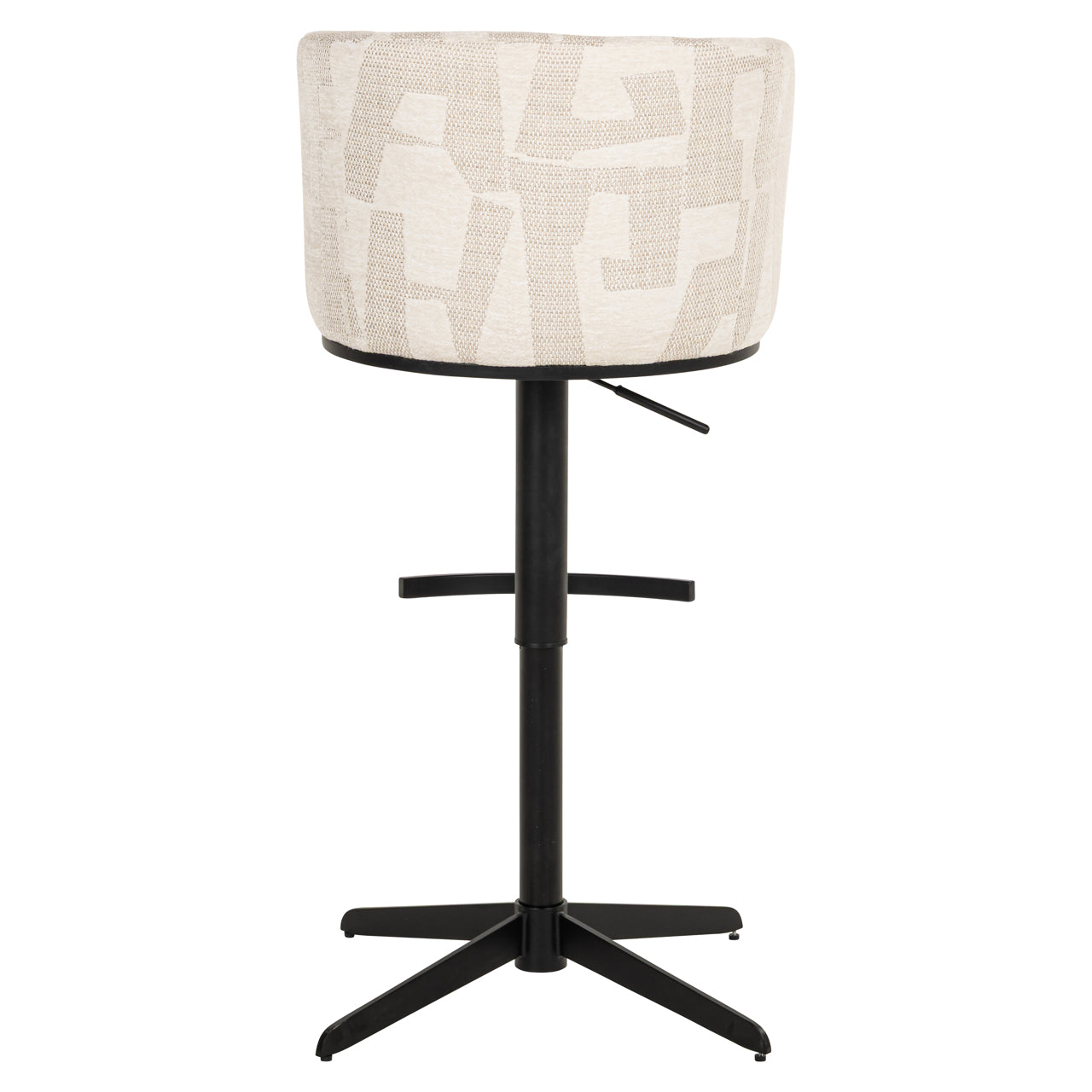 Bar stool Cheyenne beige graffic swivel by Richmond Interiors