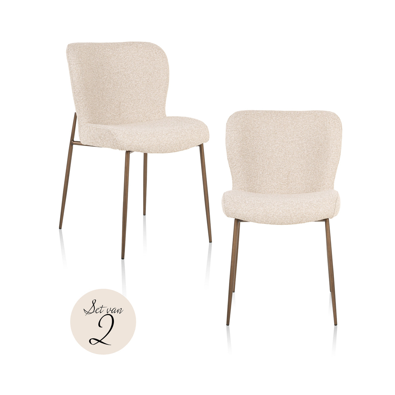 Dining chair Odarby biscotti (Set of 2) by Richmond Interiors