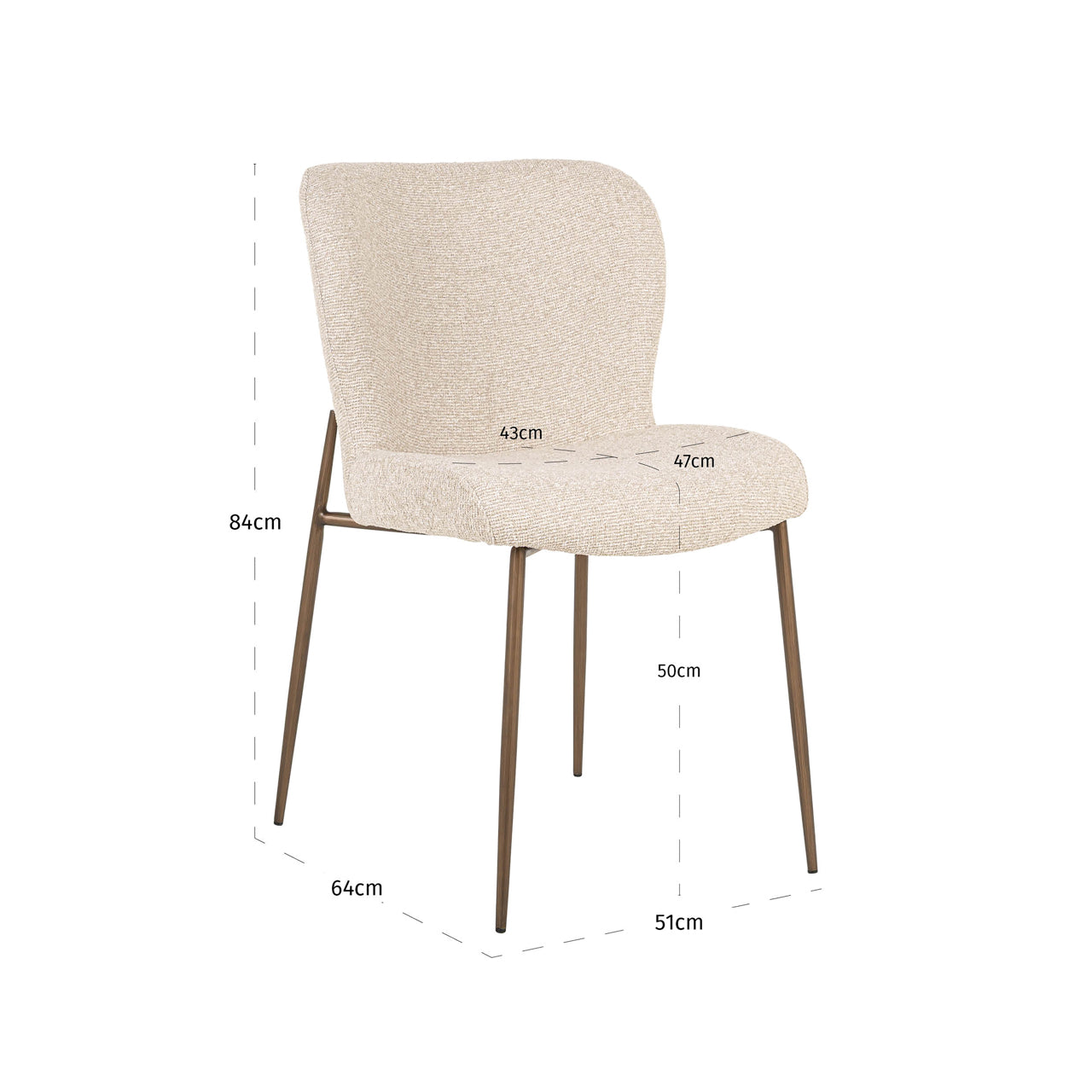 Dining chair Odarby biscotti (Set of 2) by Richmond Interiors