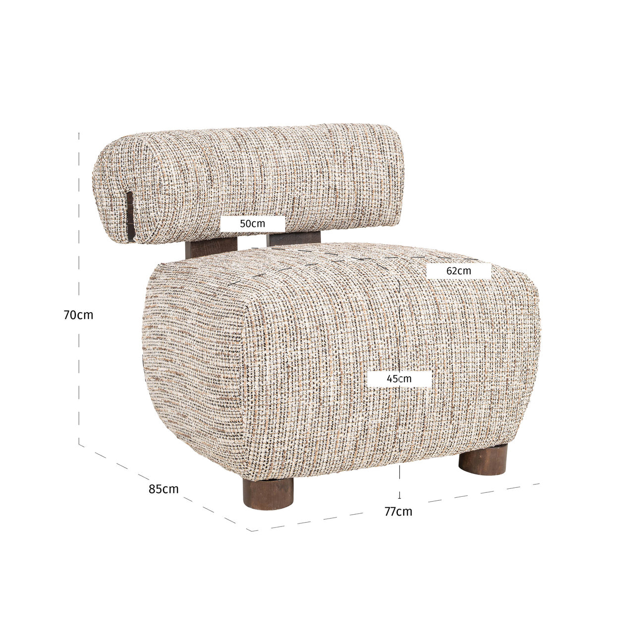 Lounge chair Arabella customized fire retardant by Richmond Interiors