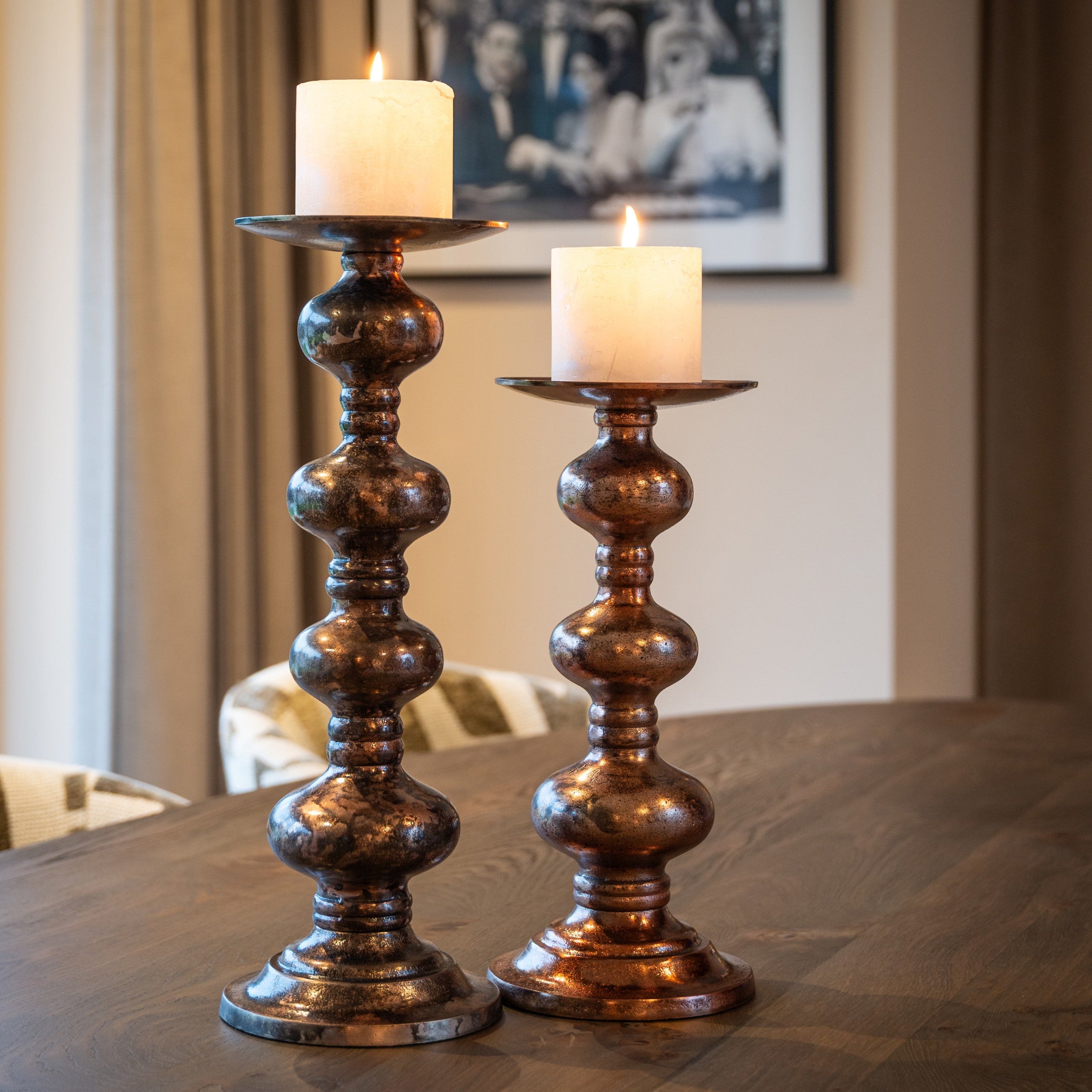 Candle holder Joya copper large by Richmond Interiors