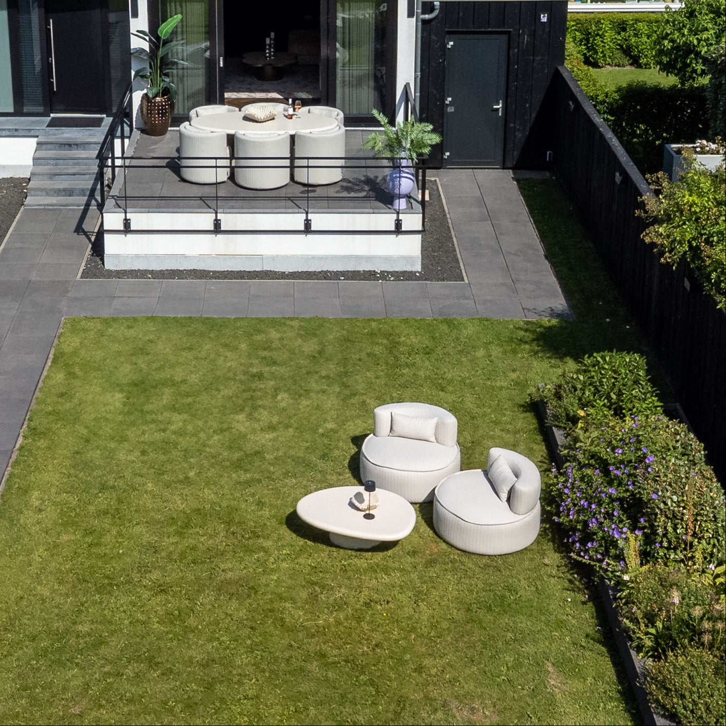 Urban Bloom Sandstone Outdoor Coffee Table by Richmond Interiors