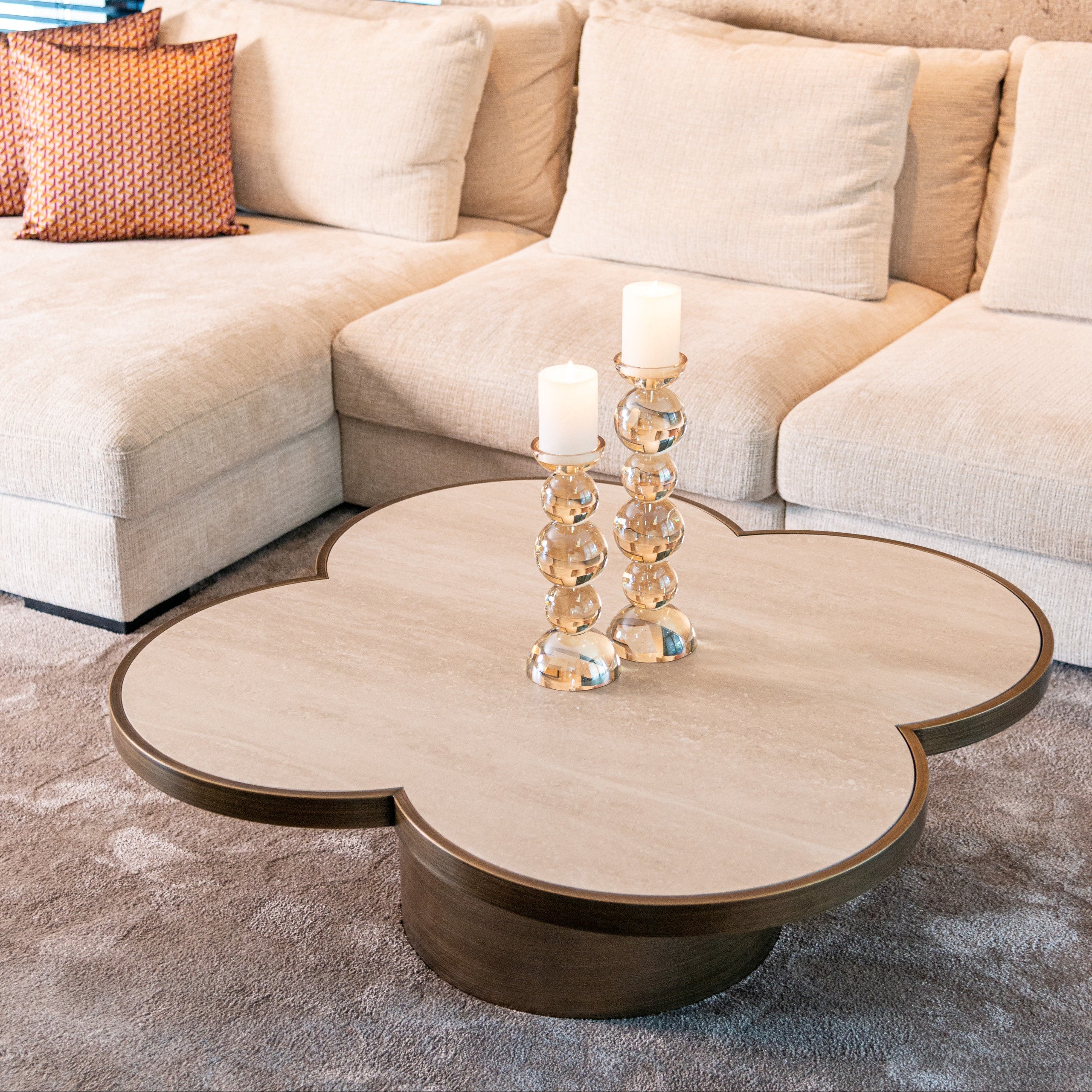 Coffee table Clover beige by Richmond Interiors