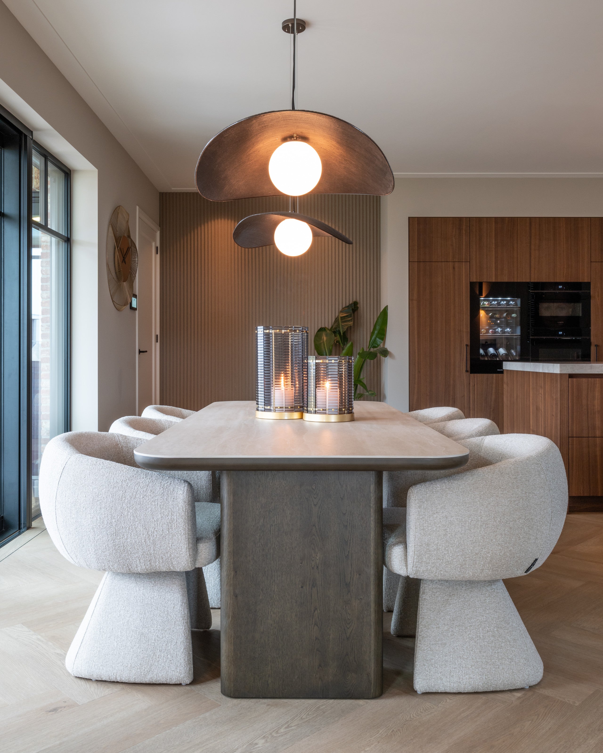 Dining chair Quiriro biscotti swivel by Richmond Interiors
