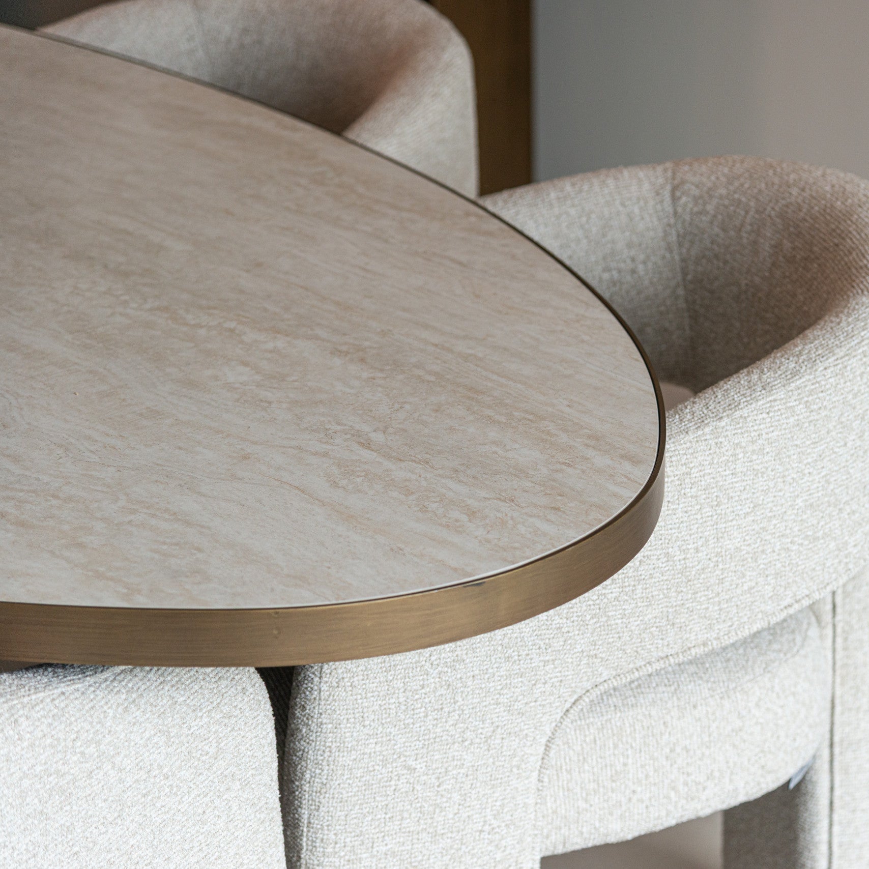 Tivoli White Oval Dining Table by Richmond Interiors