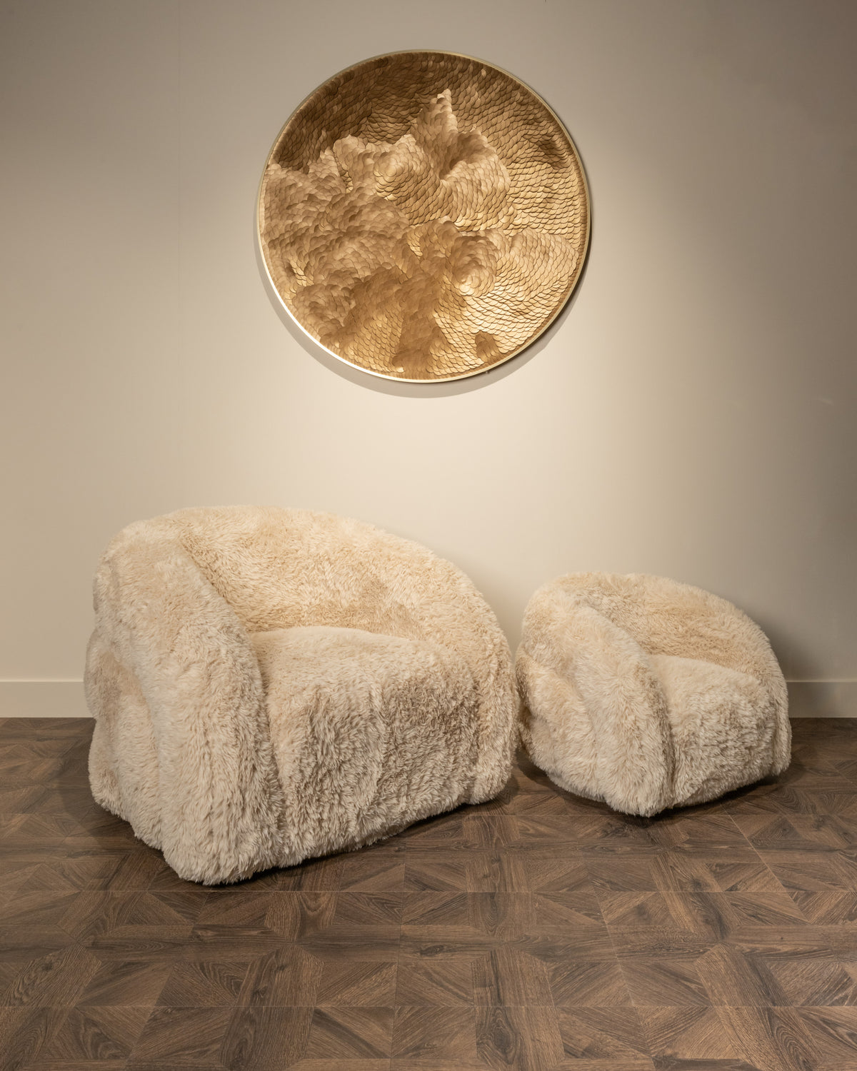 Lounge chair Lenny yakety sand swivel kids by Richmond Interiors