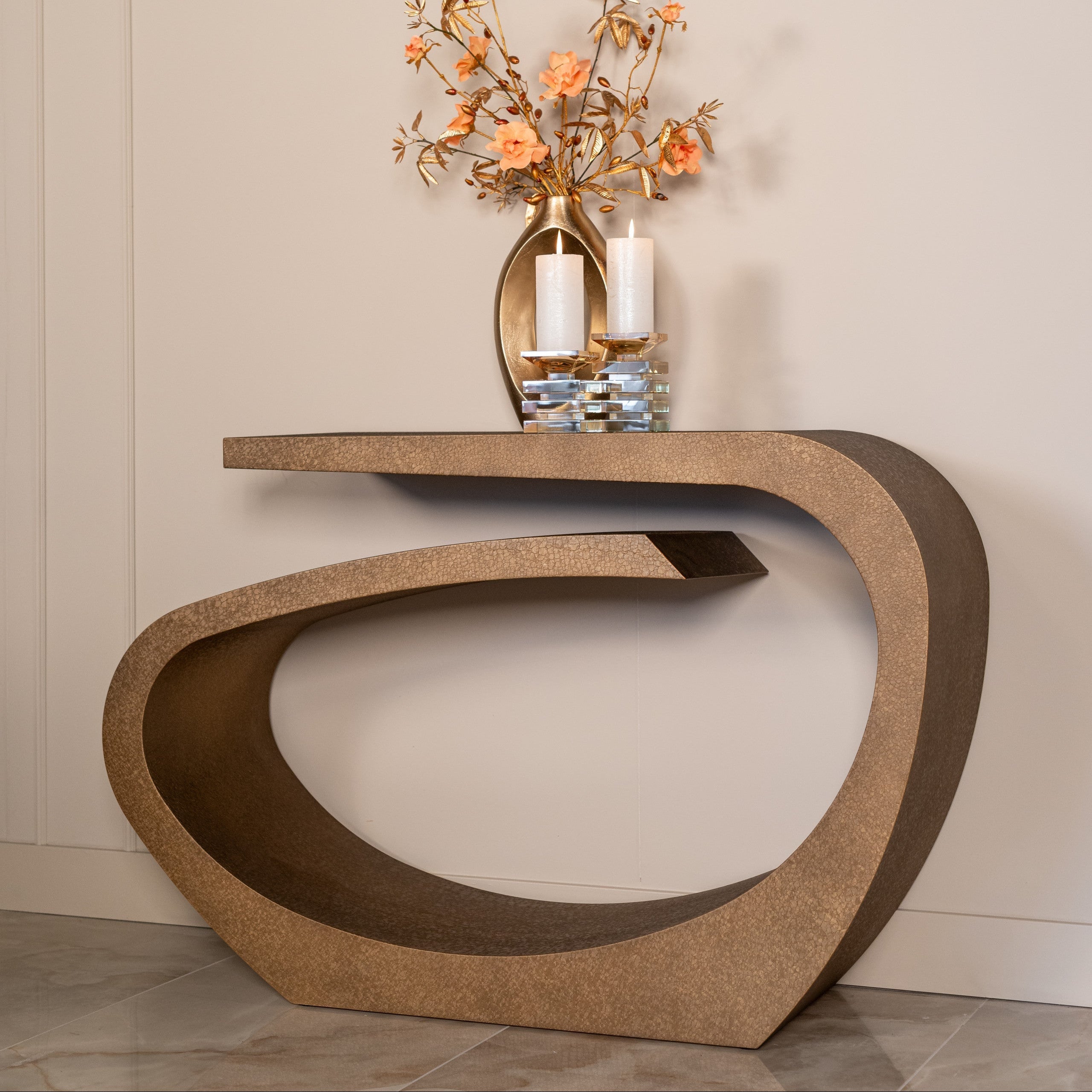 Console Alhambra brushed gold by Richmond Interiors