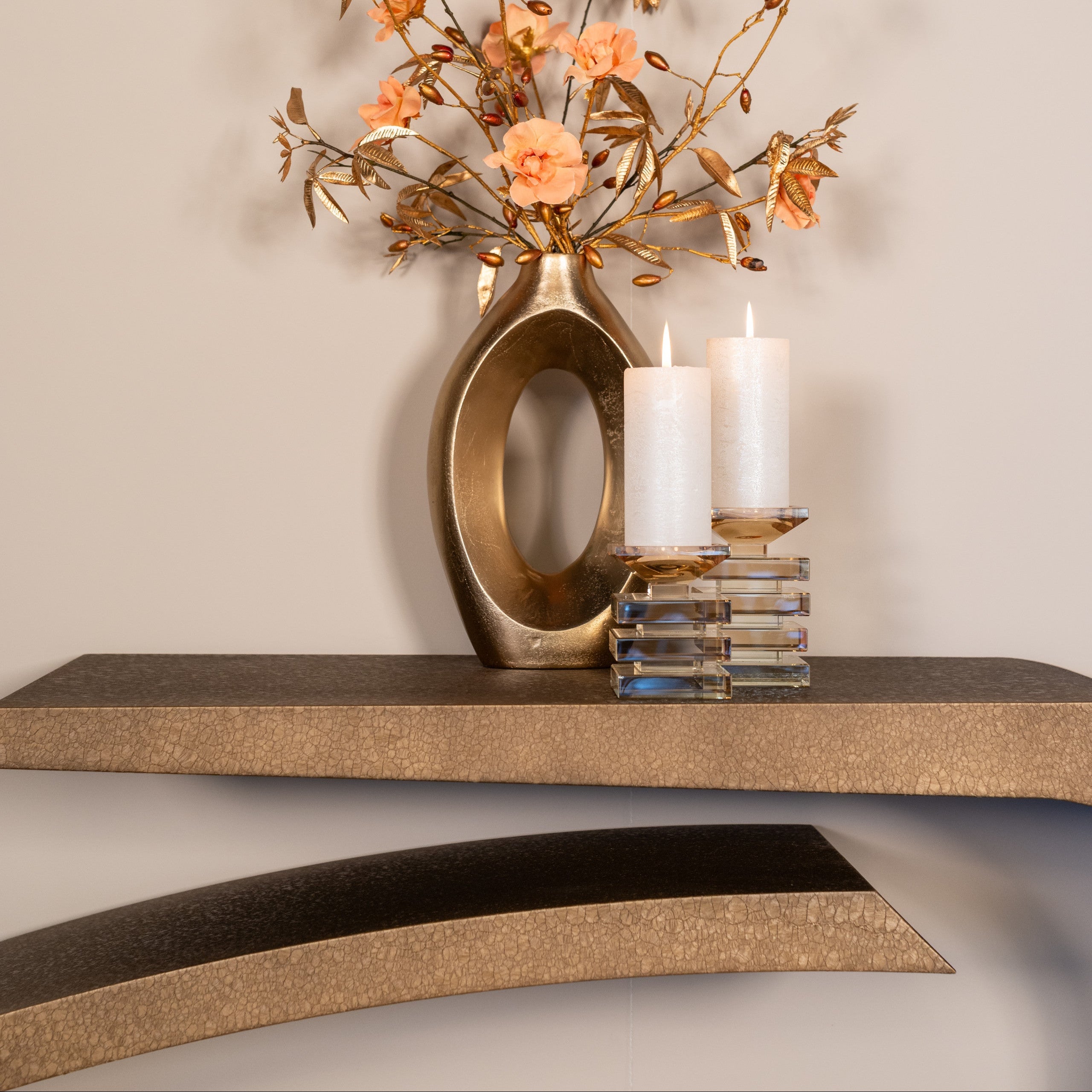 Console Alhambra brushed gold by Richmond Interiors