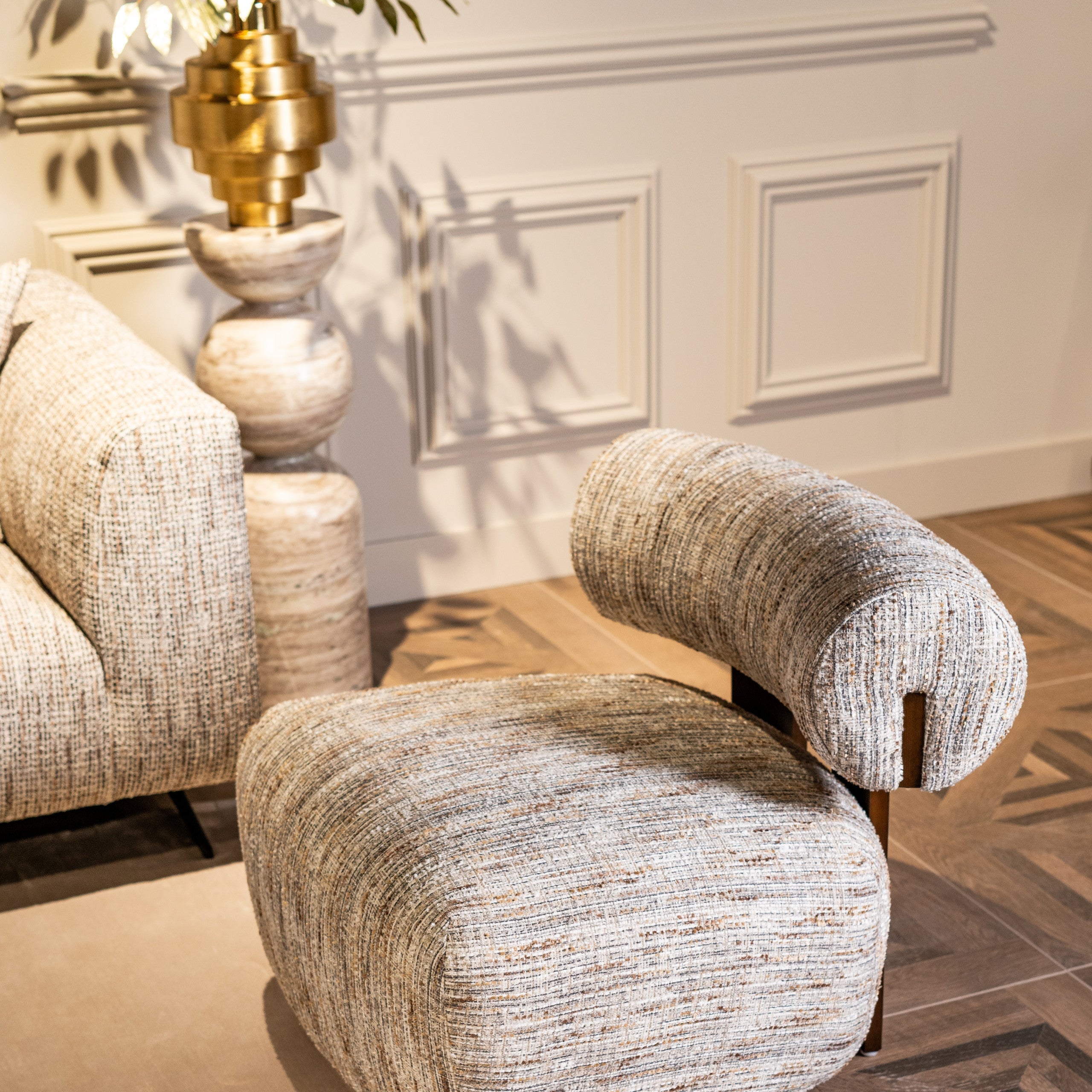 Lewis Sand Marble Column by Richmond Interiors