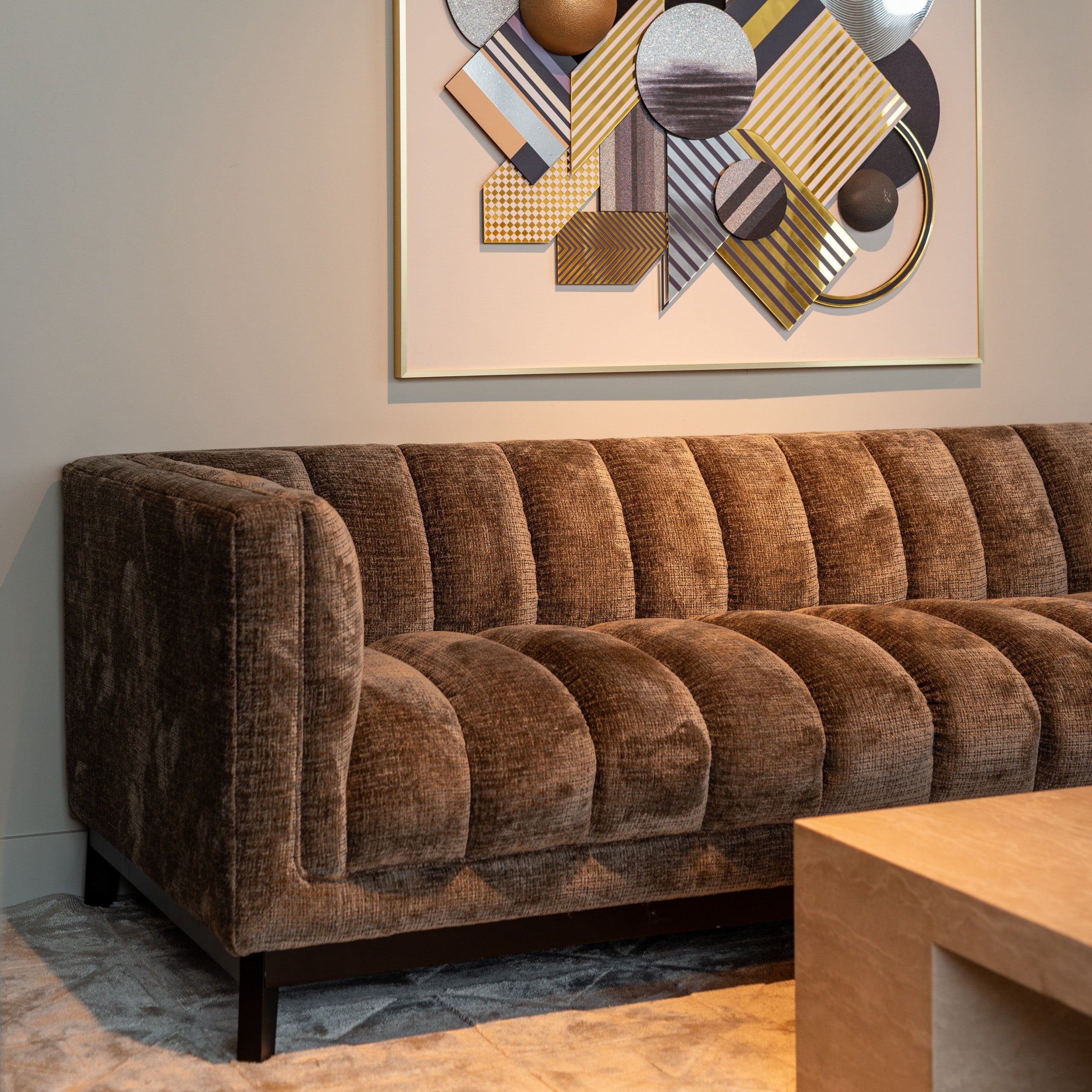 Alexander Jones Biltmore Beige Travertine Coffee Table by Richmond Interiors