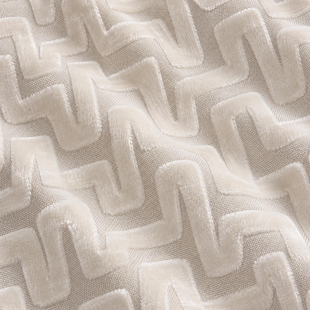 Summit Ivory Cut Velvet Cushion Malini