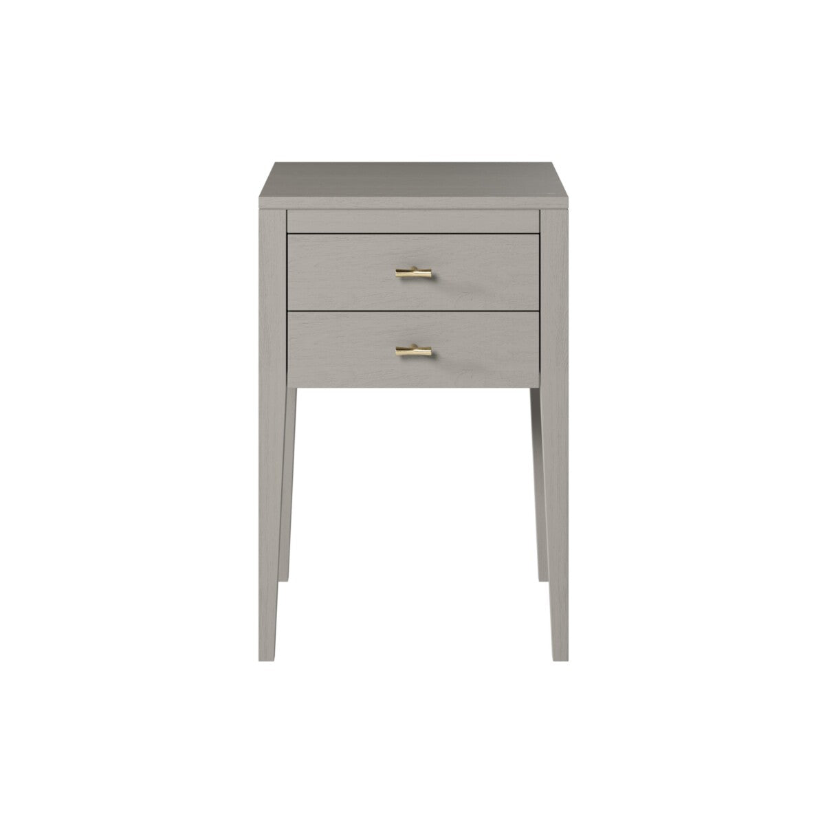 Radford 2 Drawer Bedside Table - Grey by D.I. Designs