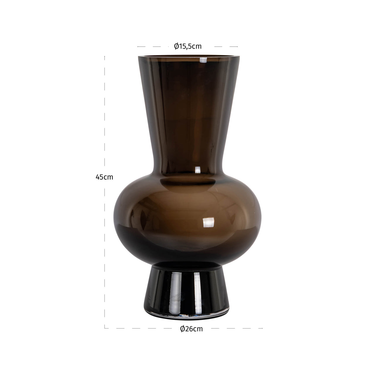 Vase Zaya brown by Richmond Interiors