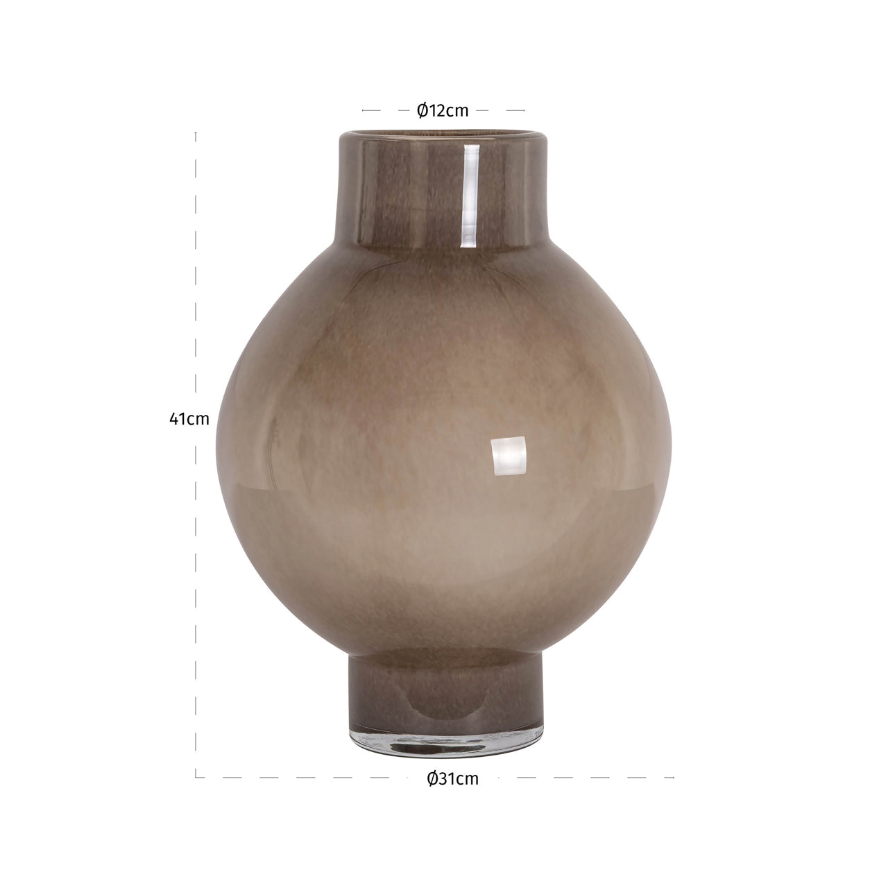 Vase Celina taupe large by Richmond Interiors
