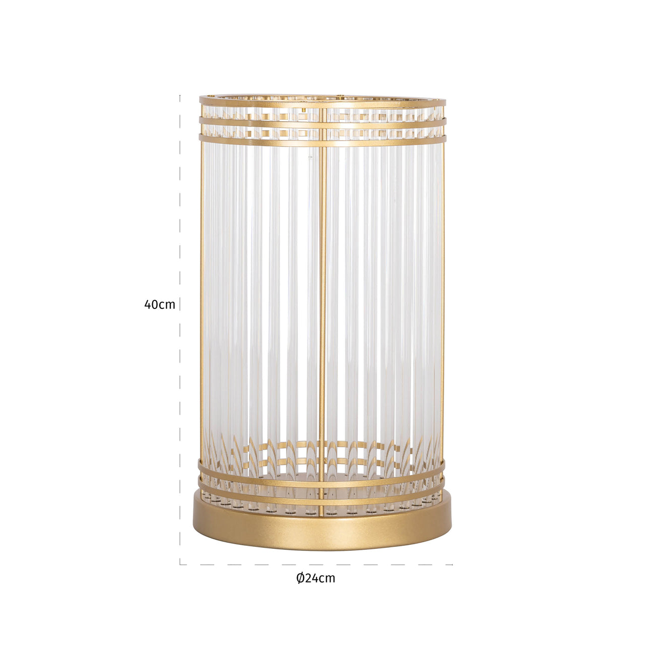 Hurricane light Dyara gold large by Richmond Interiors