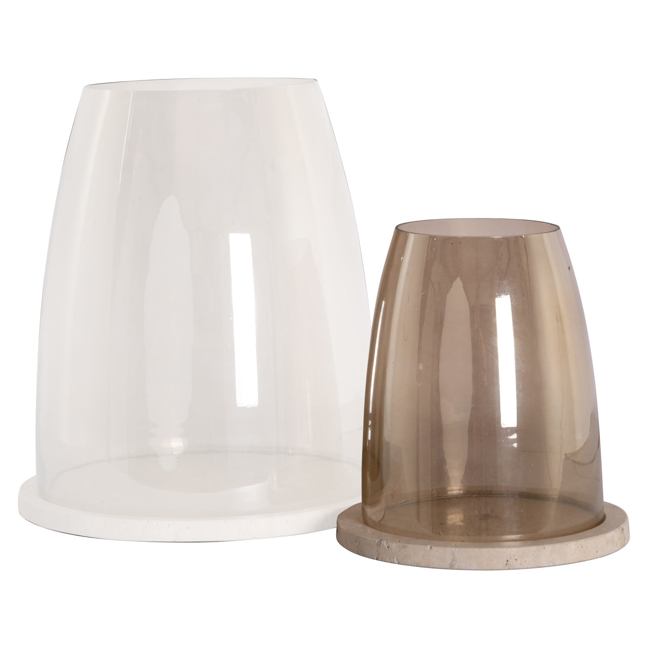 Alusia Sand Travertine Hurricane Light - Small by Richmond Interiors