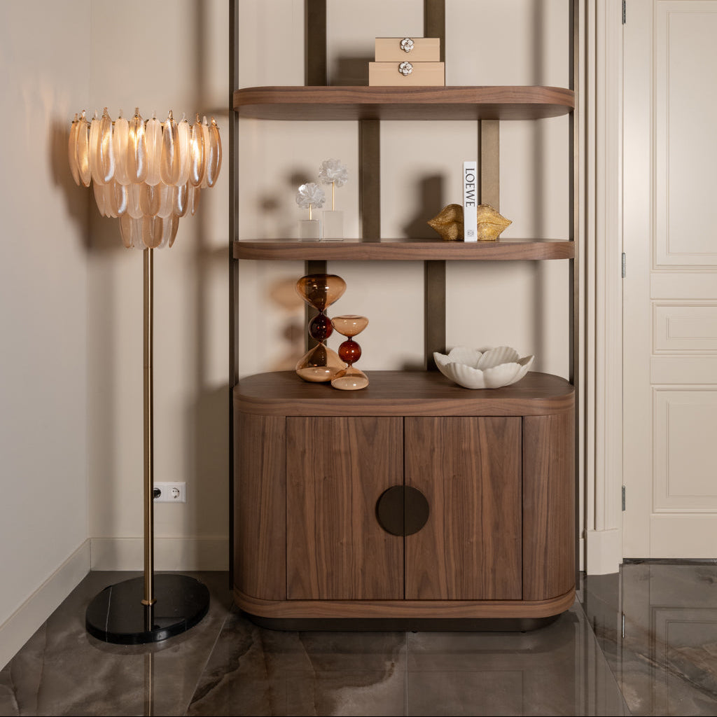 Chloe Brass Antique Floor Lamp by Richmond Interiors