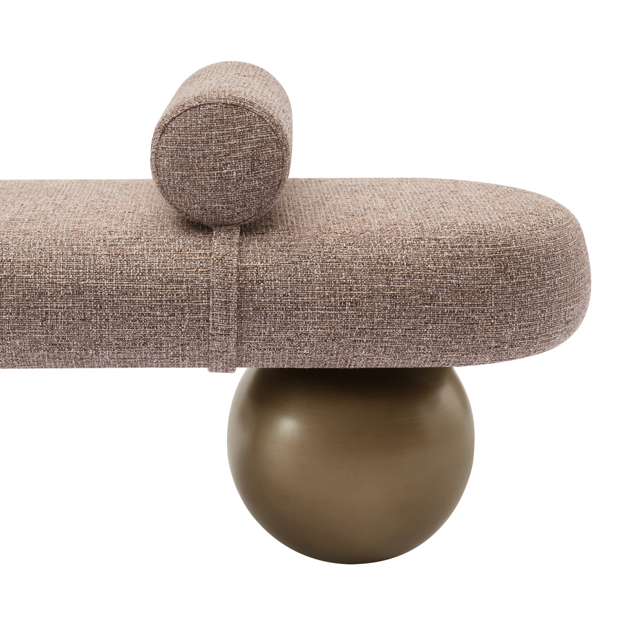 Alexander Jones Brown Tweed Bench Seat by Richmond Interiors