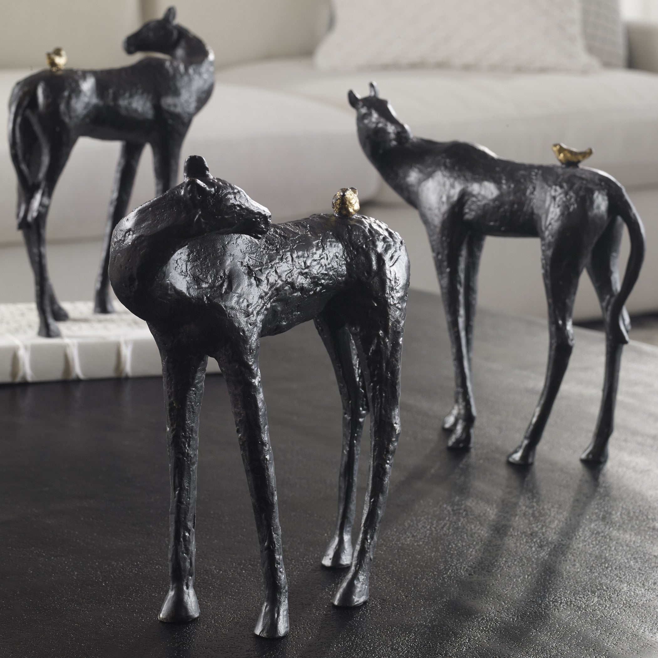 Hello Friend Horse Sculpture by Uttermost
