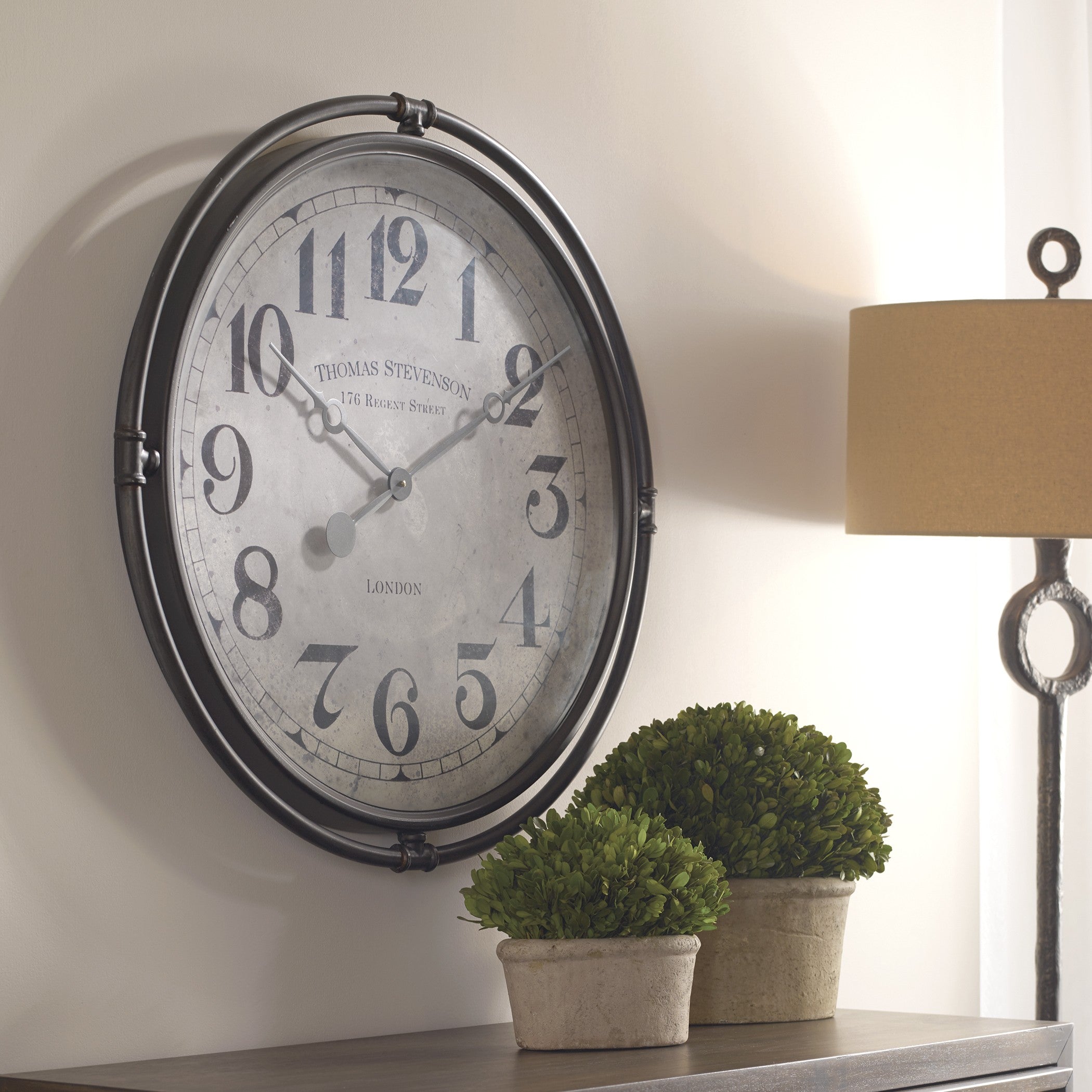 Nakul Industrial Wall Clock by Uttermost
