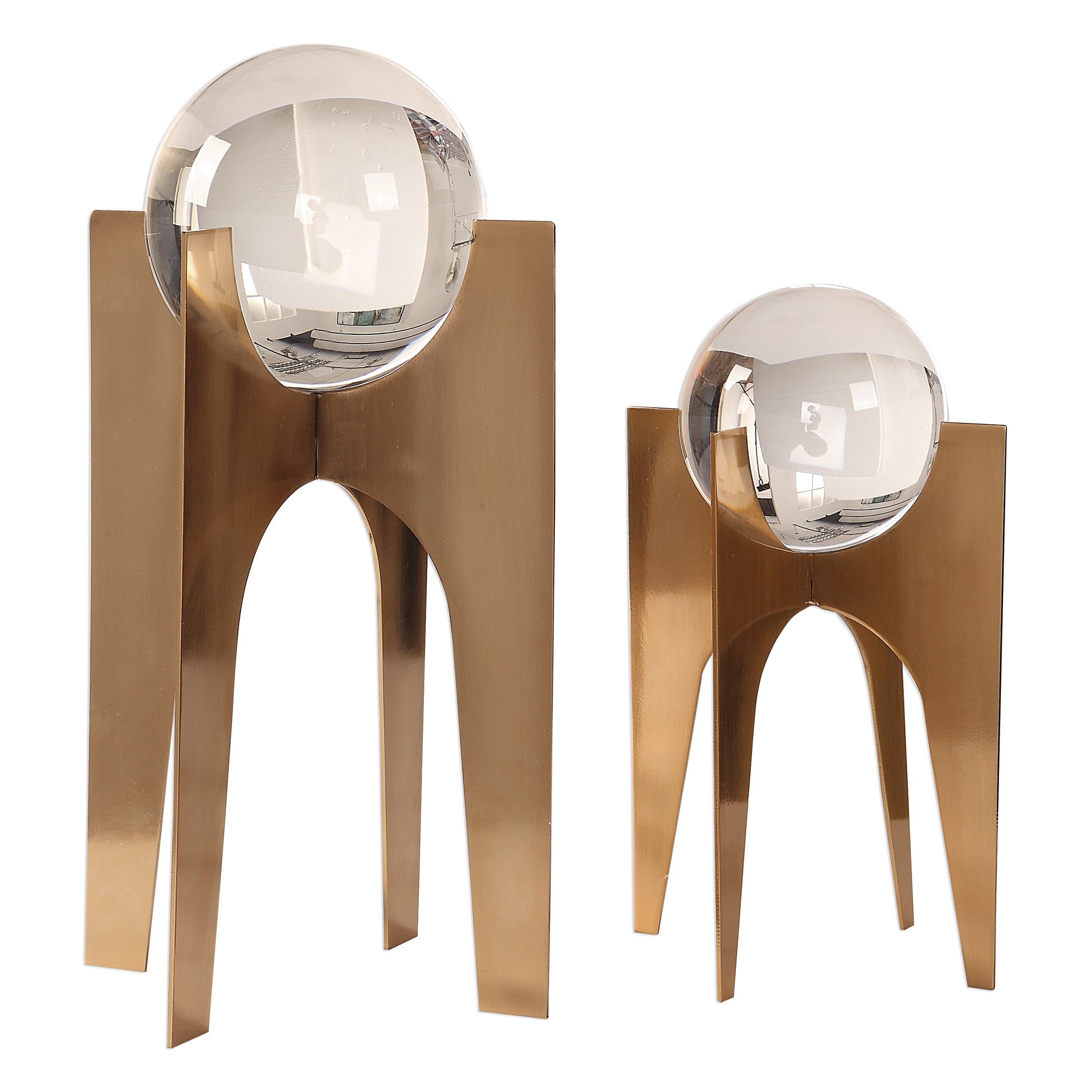 Ellianna Crystal Spheres - Set of 2 by Uttermost