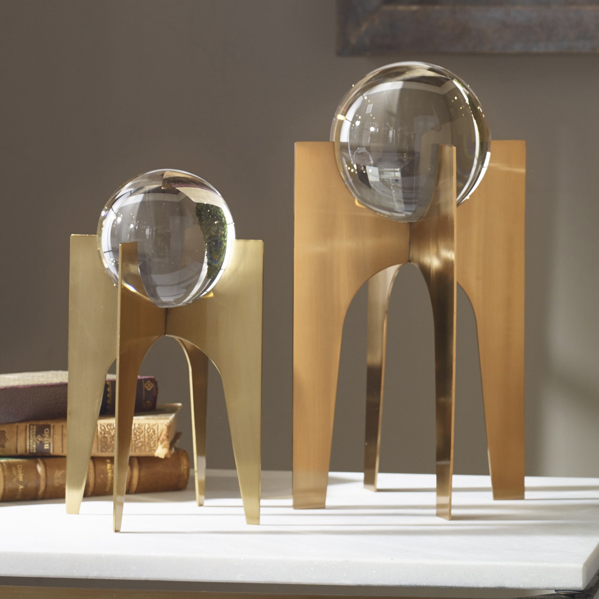 Ellianna Crystal Spheres - Set of 2 by Uttermost