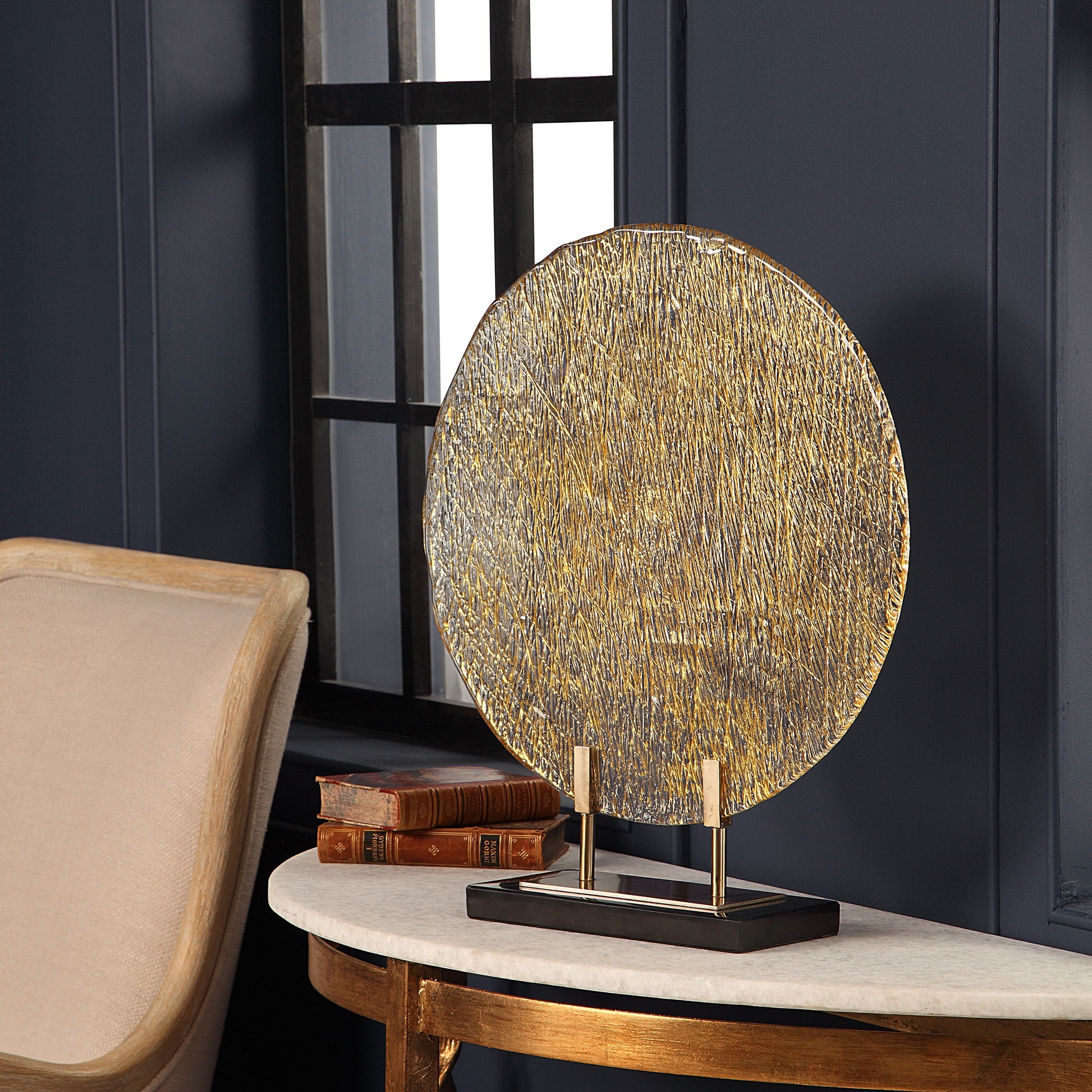Layan Art Glass Charger by Uttermost
