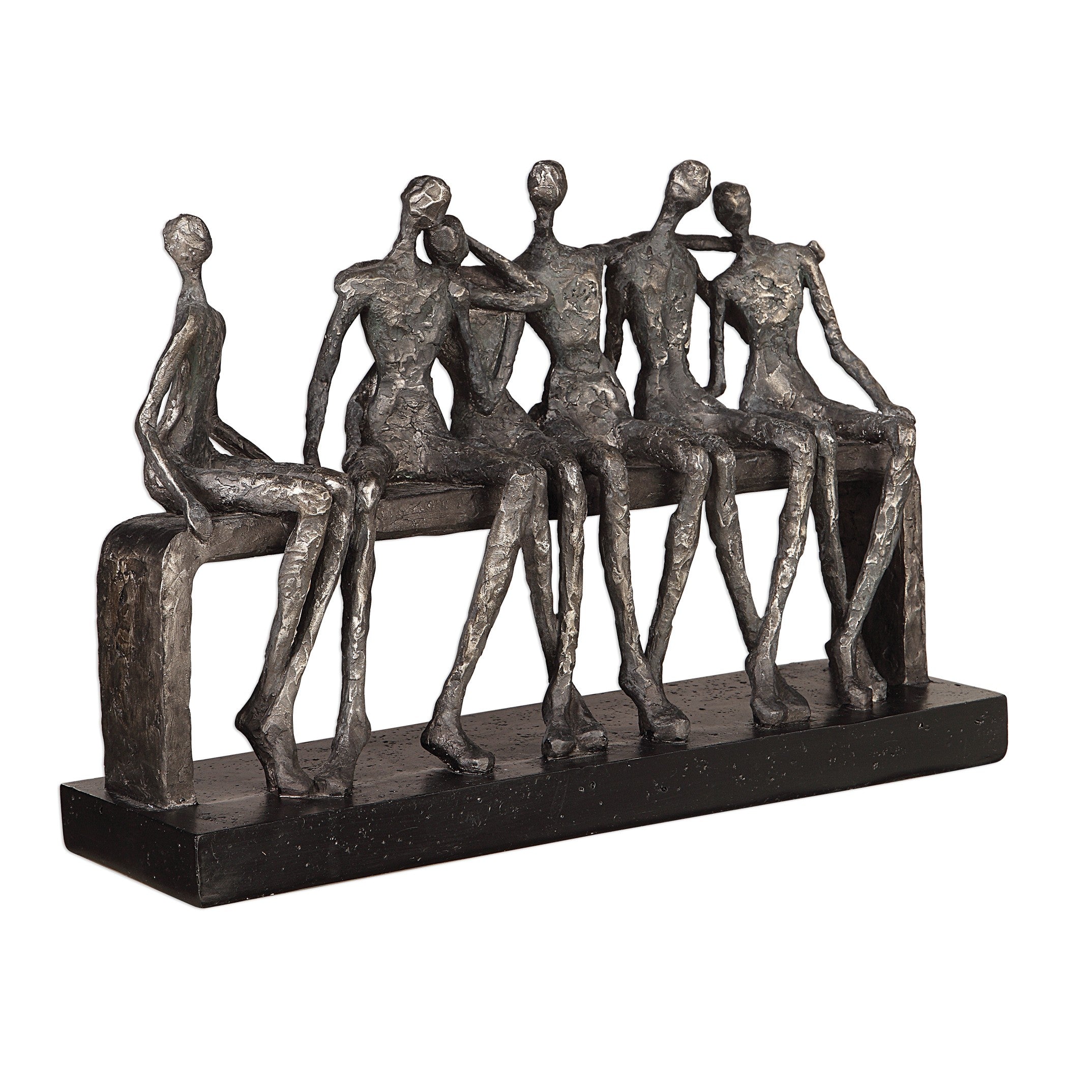 Camaraderie Aged Silver Figurine by Uttermost