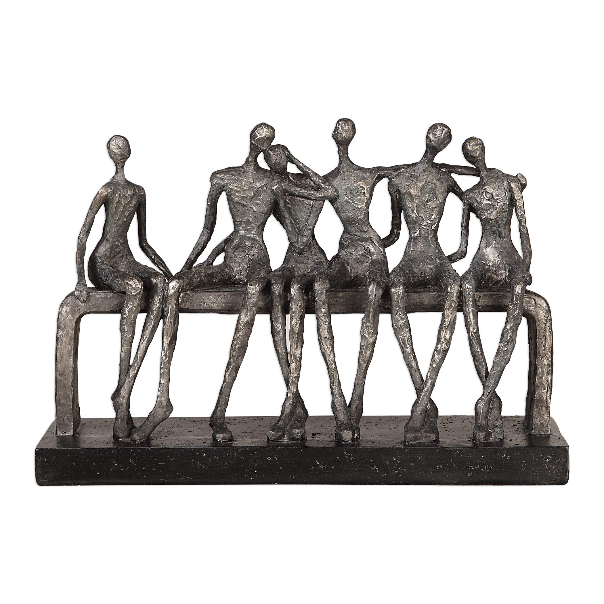 Camaraderie Aged Silver Figurine by Uttermost
