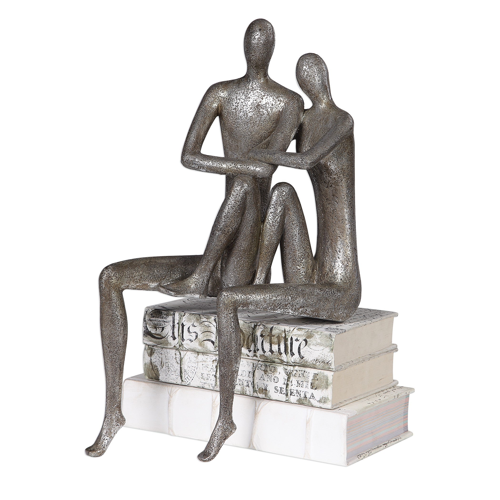 Courtship Antique Nickel Figurine by Uttermost