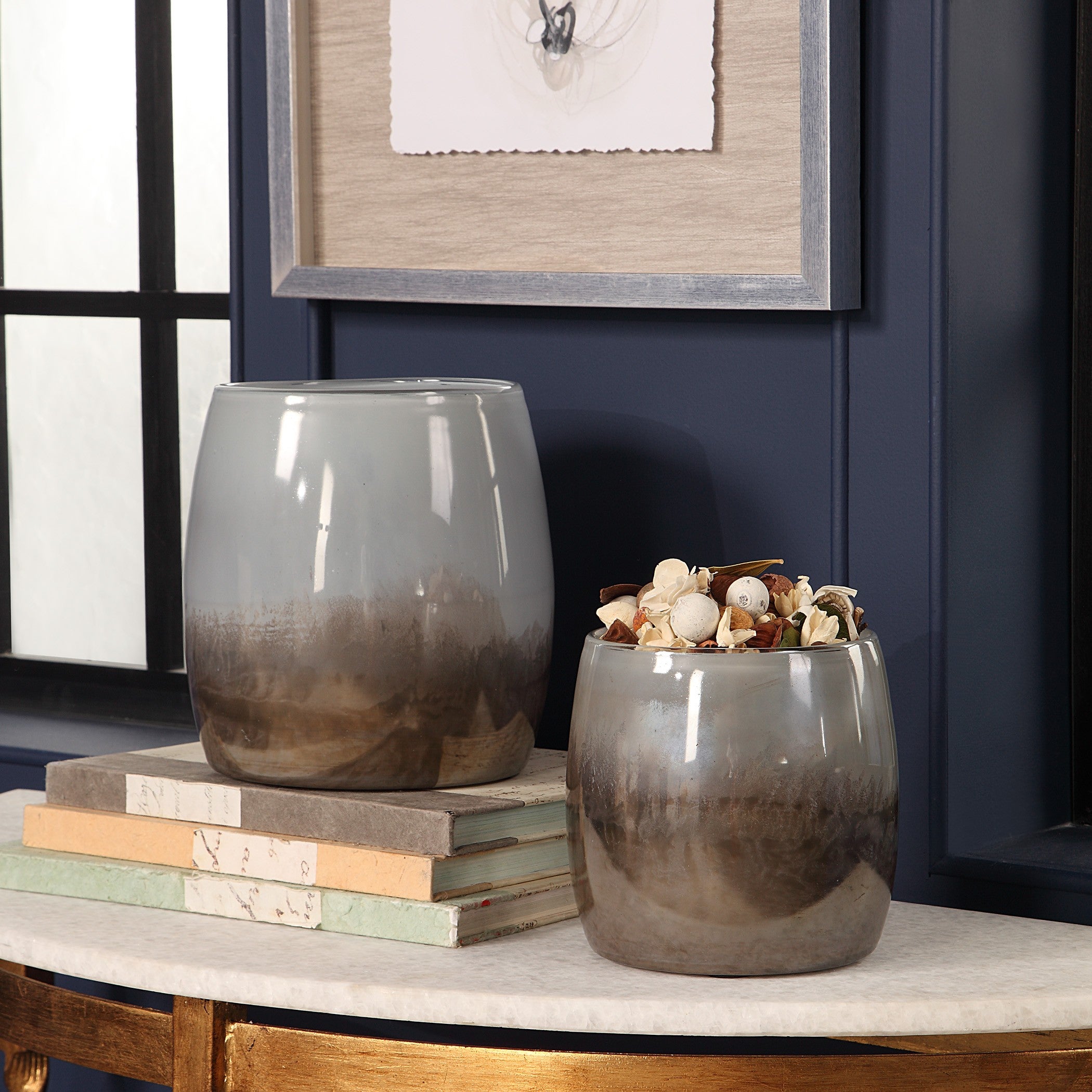 Tinley Blown Glass Bowls - Set of 2 by Uttermost