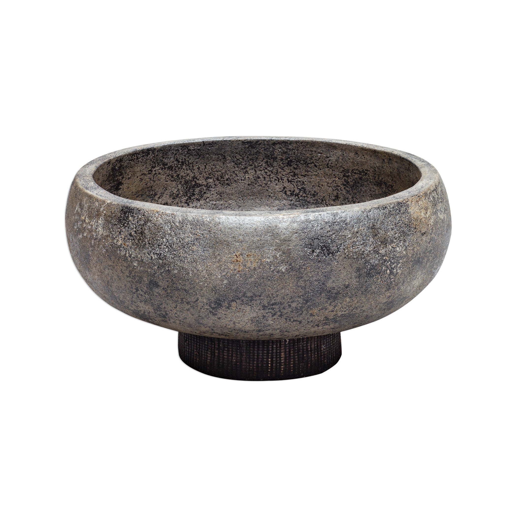 Brixton Aged Black Bowl by Uttermost