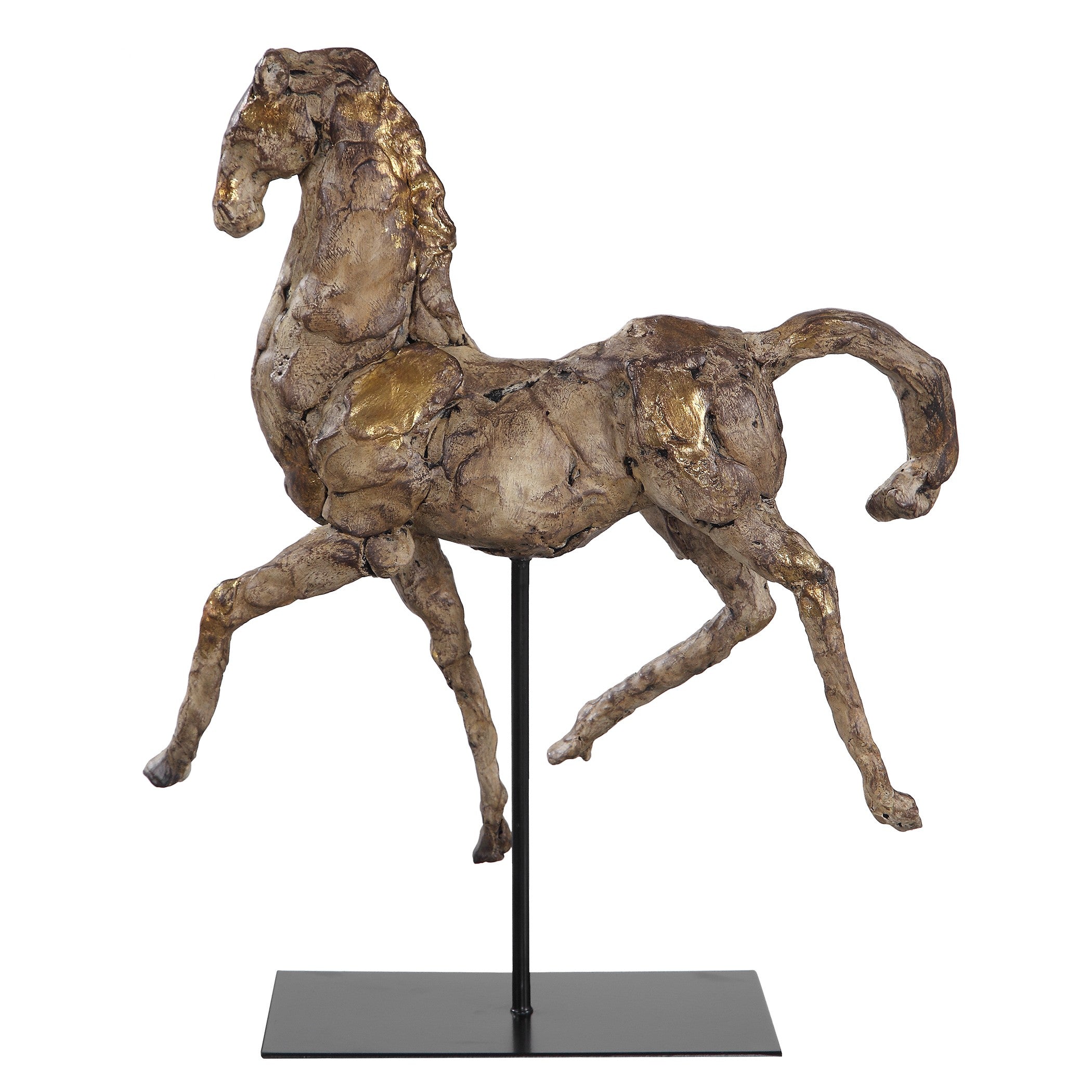 Caballo Dorado Horse Sculpture by Uttermost