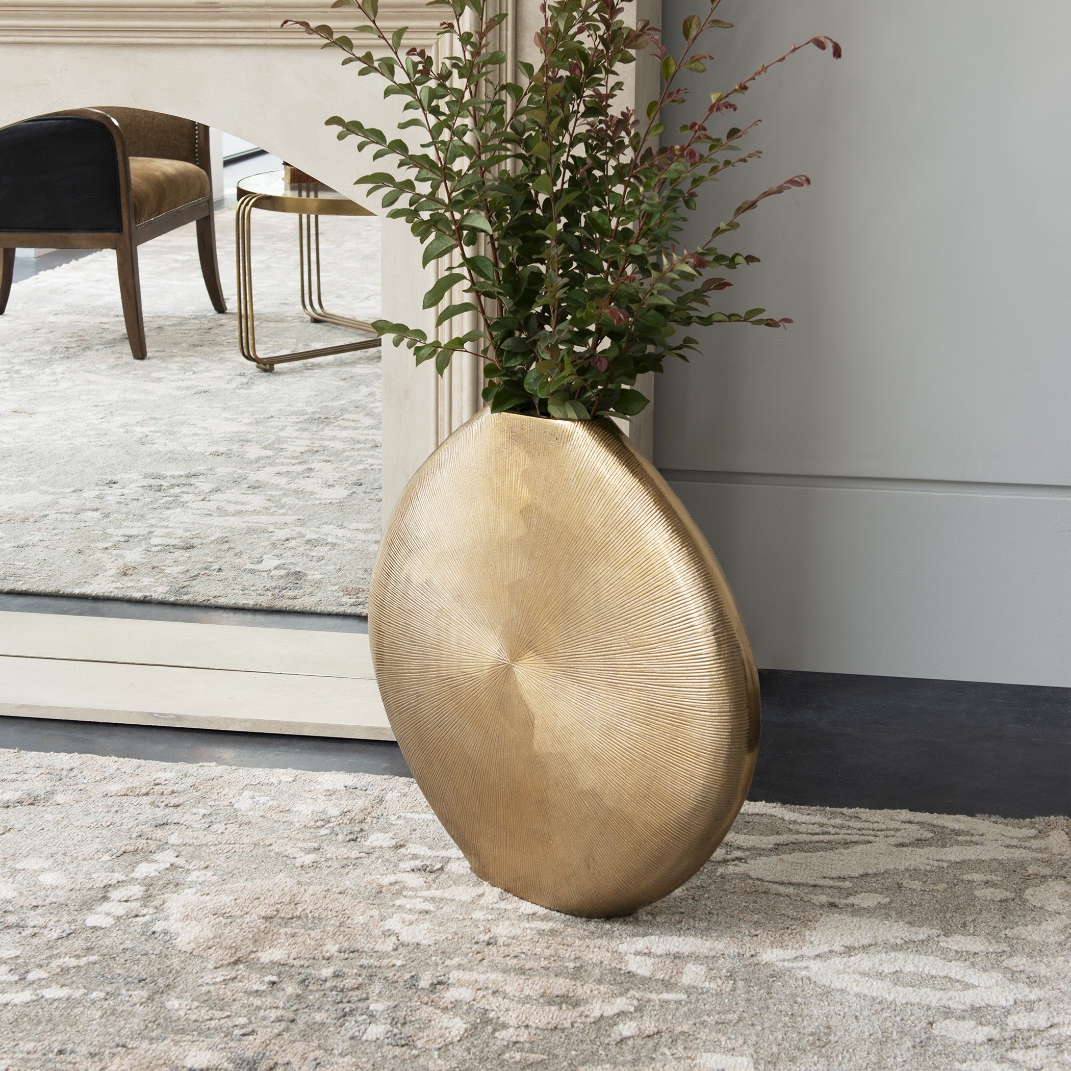 Gretchen Gold Vase by Uttermost