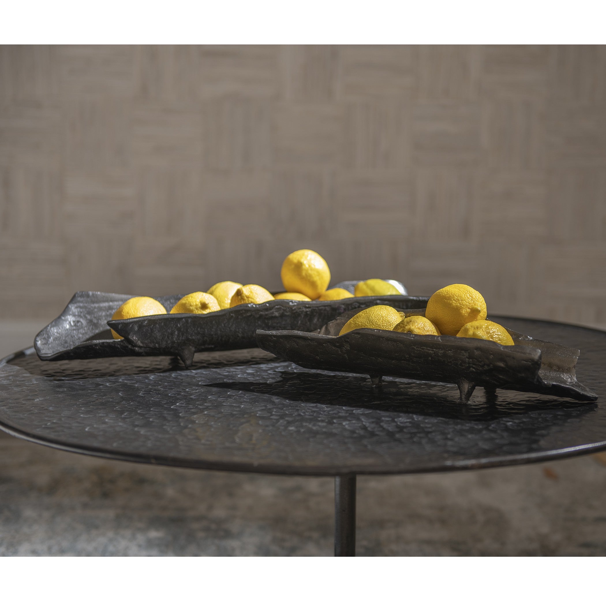 Caryn Nickel Trays - Set of 2 by Uttermost