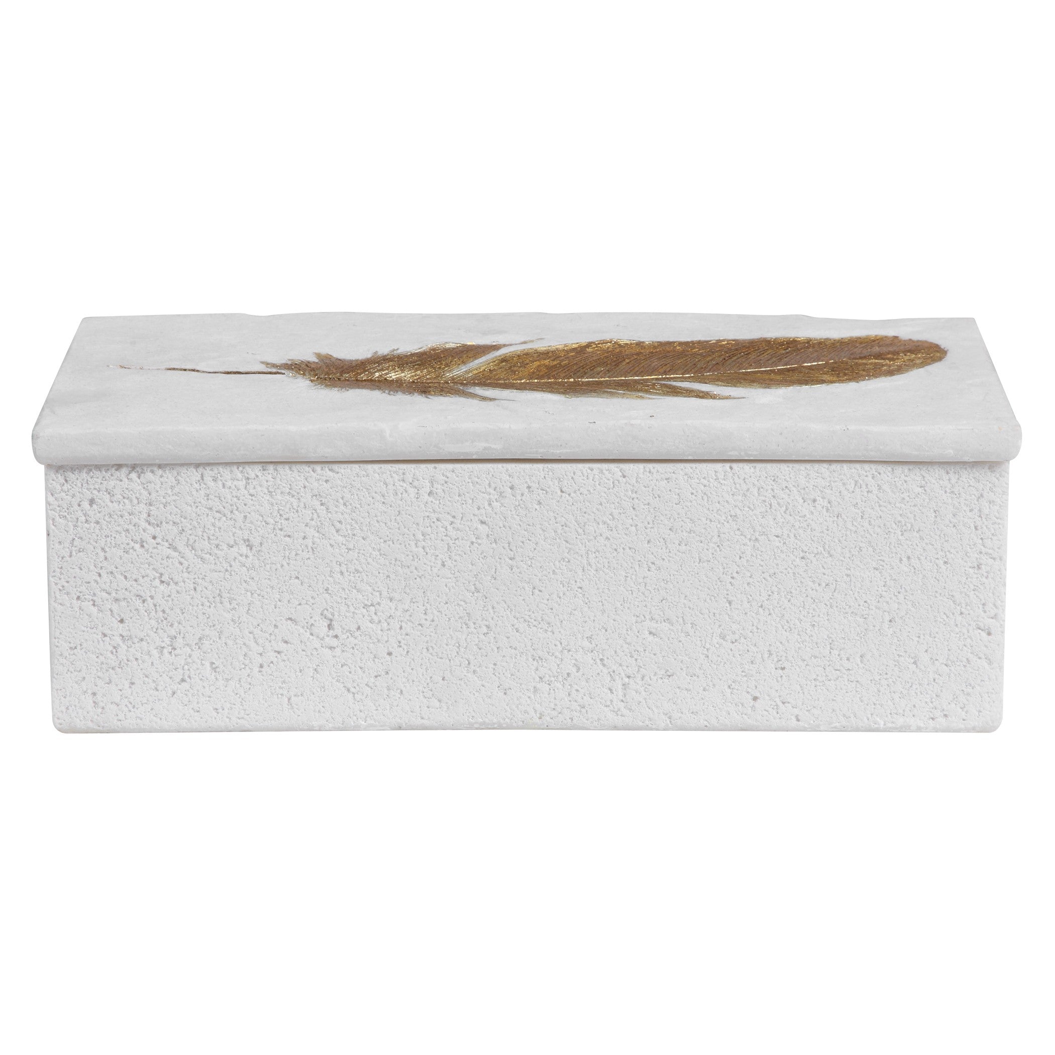 Nephele White Stone Box by Uttermost