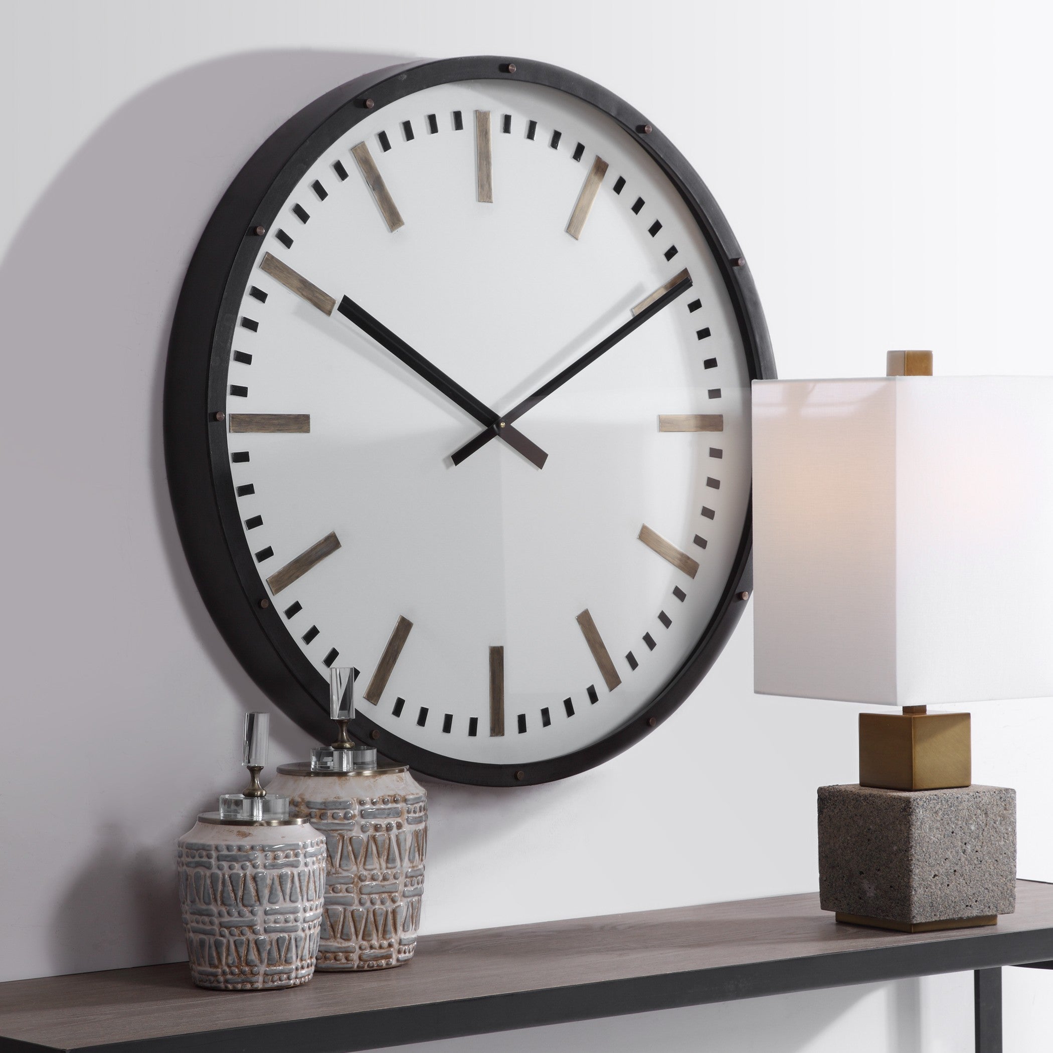 Fleming Large Wall Clock by Uttermost
