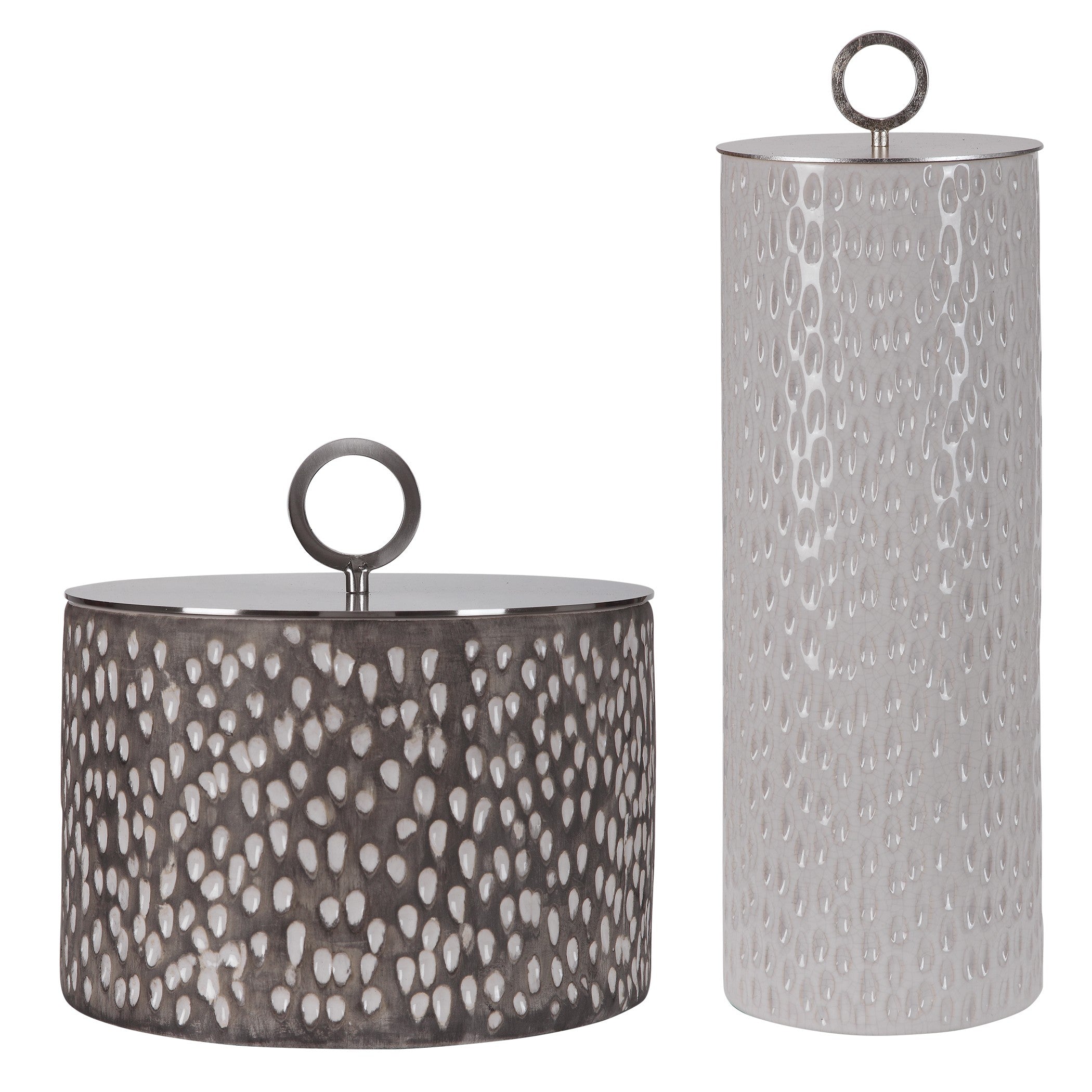 Cyprien Ceramic Containers - Set of 2 by Uttermost