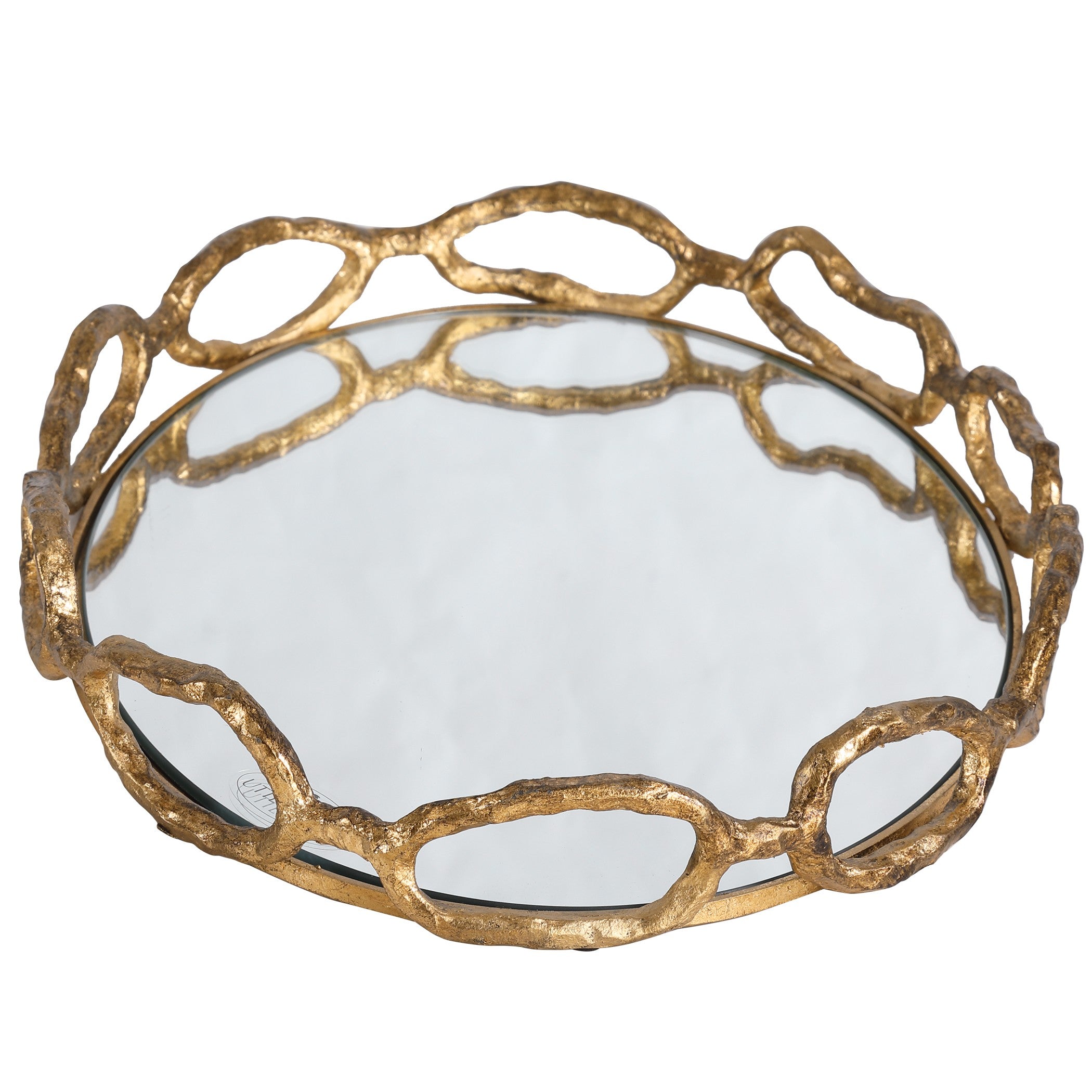 Cable Chain Mirrored Tray by Uttermost