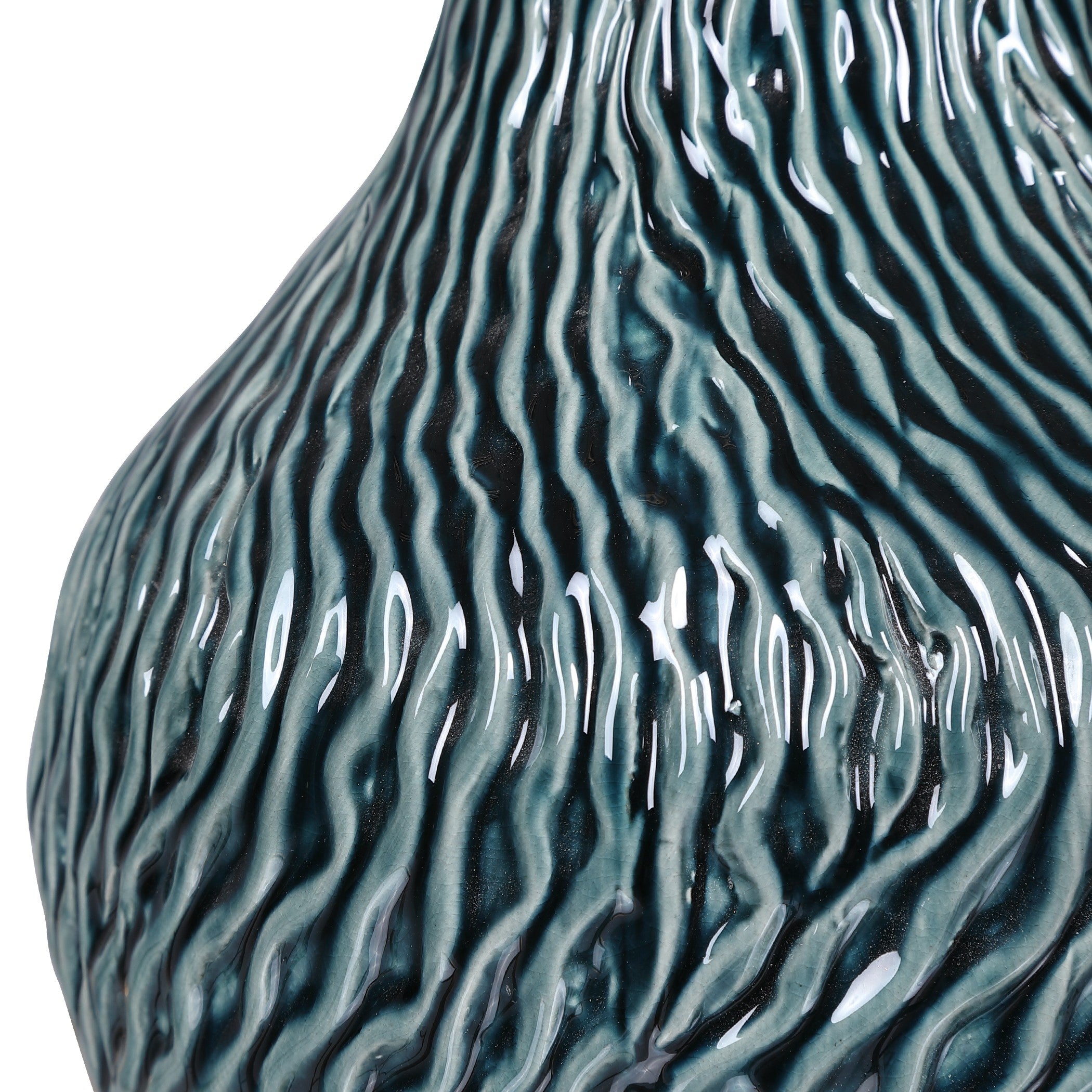 Almera Dark Teal Bottles - Set of 2 by Uttermost