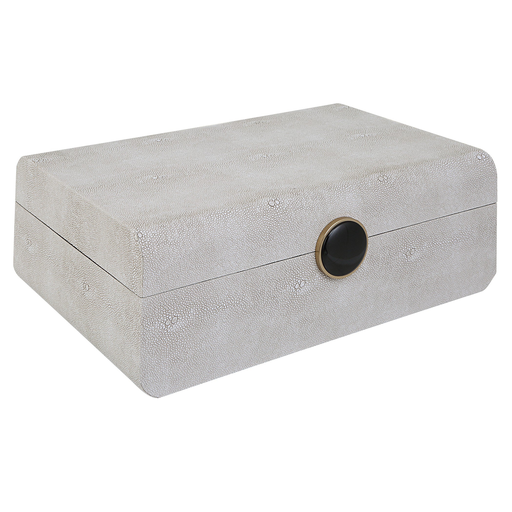 Lalique White Shagreen Box by Uttermost