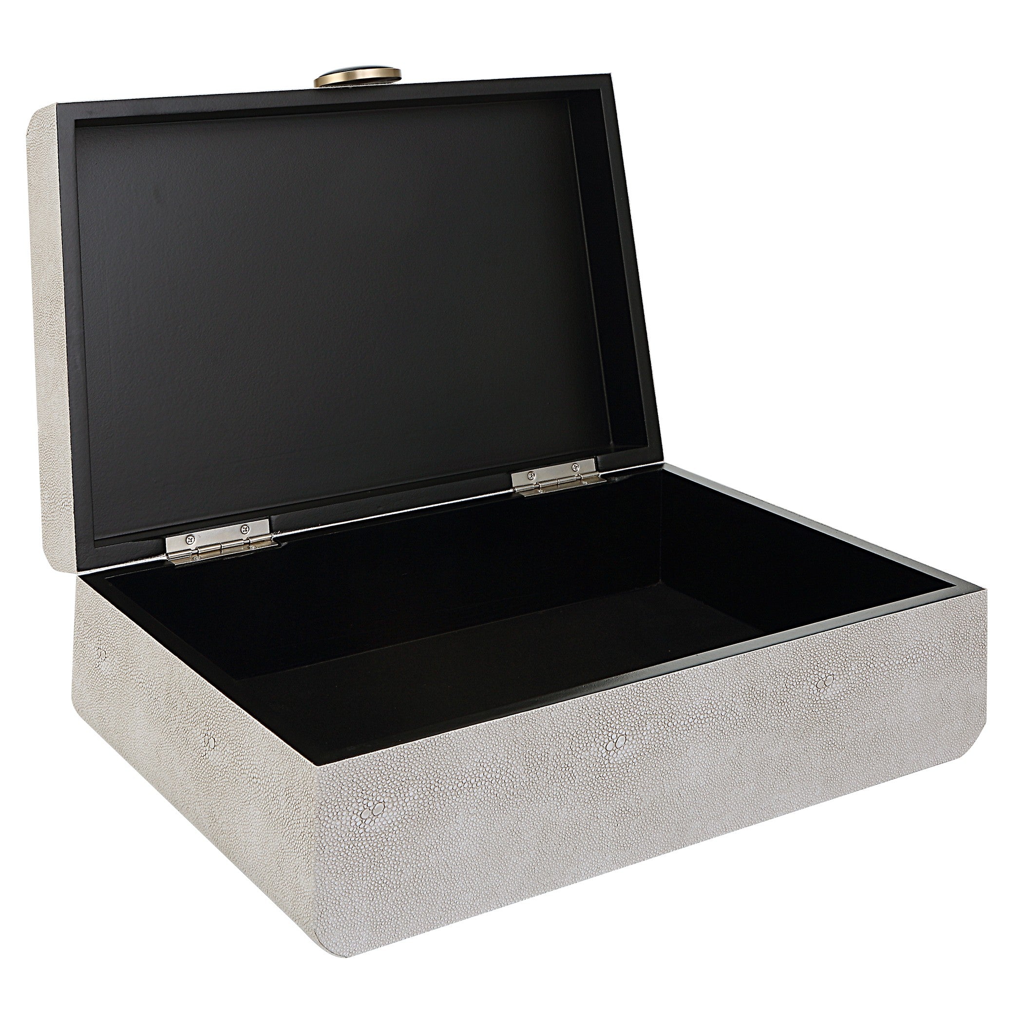 Lalique White Shagreen Box by Uttermost