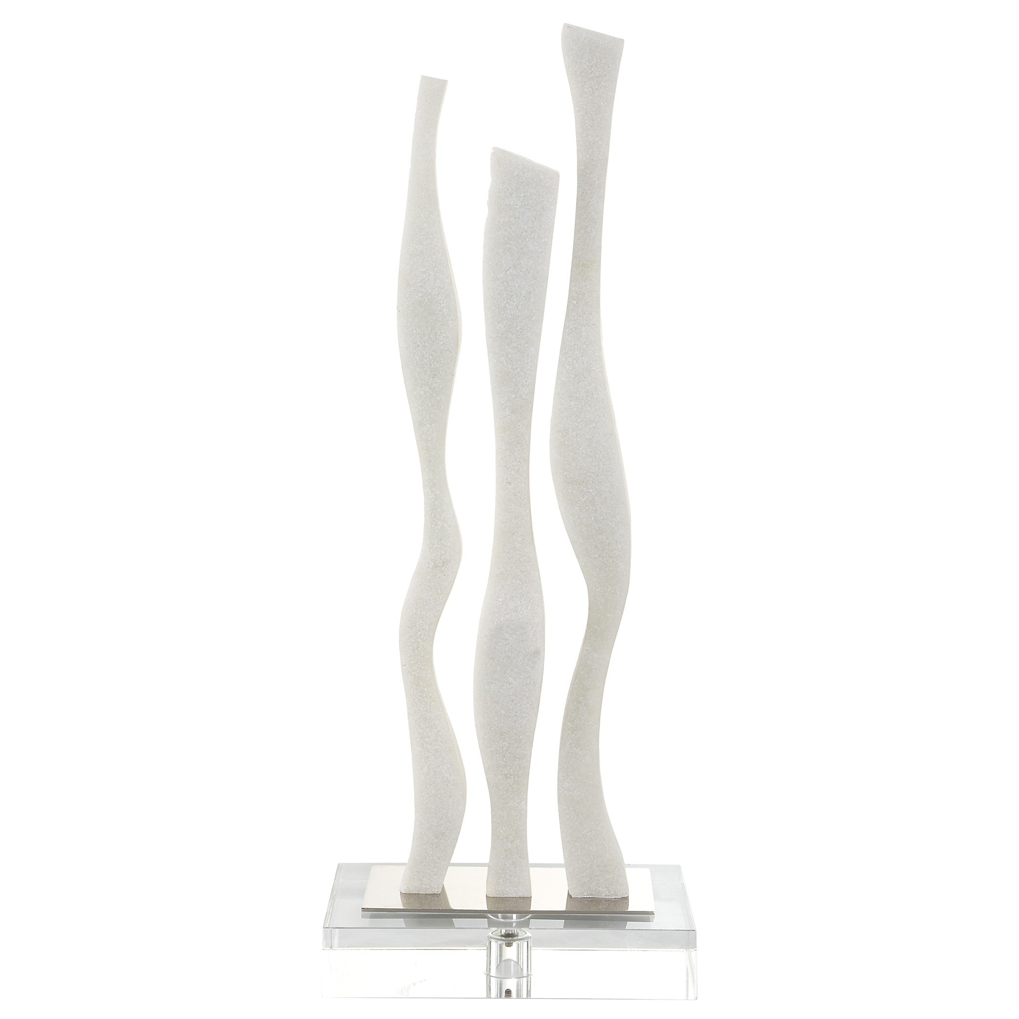 Gale White Marble Sculpture by Uttermost