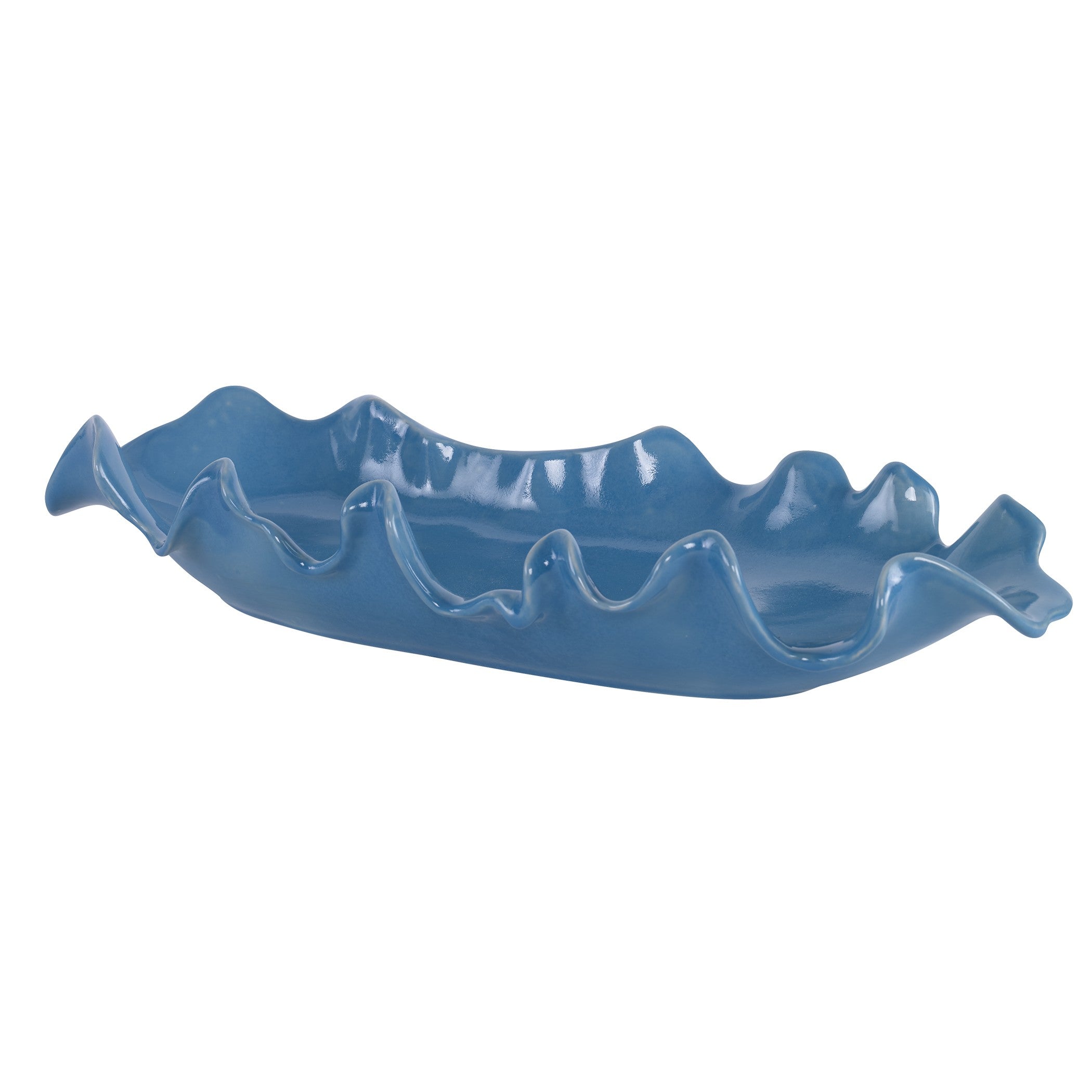 Ruffled Feathers Blue Bowl by Uttermost