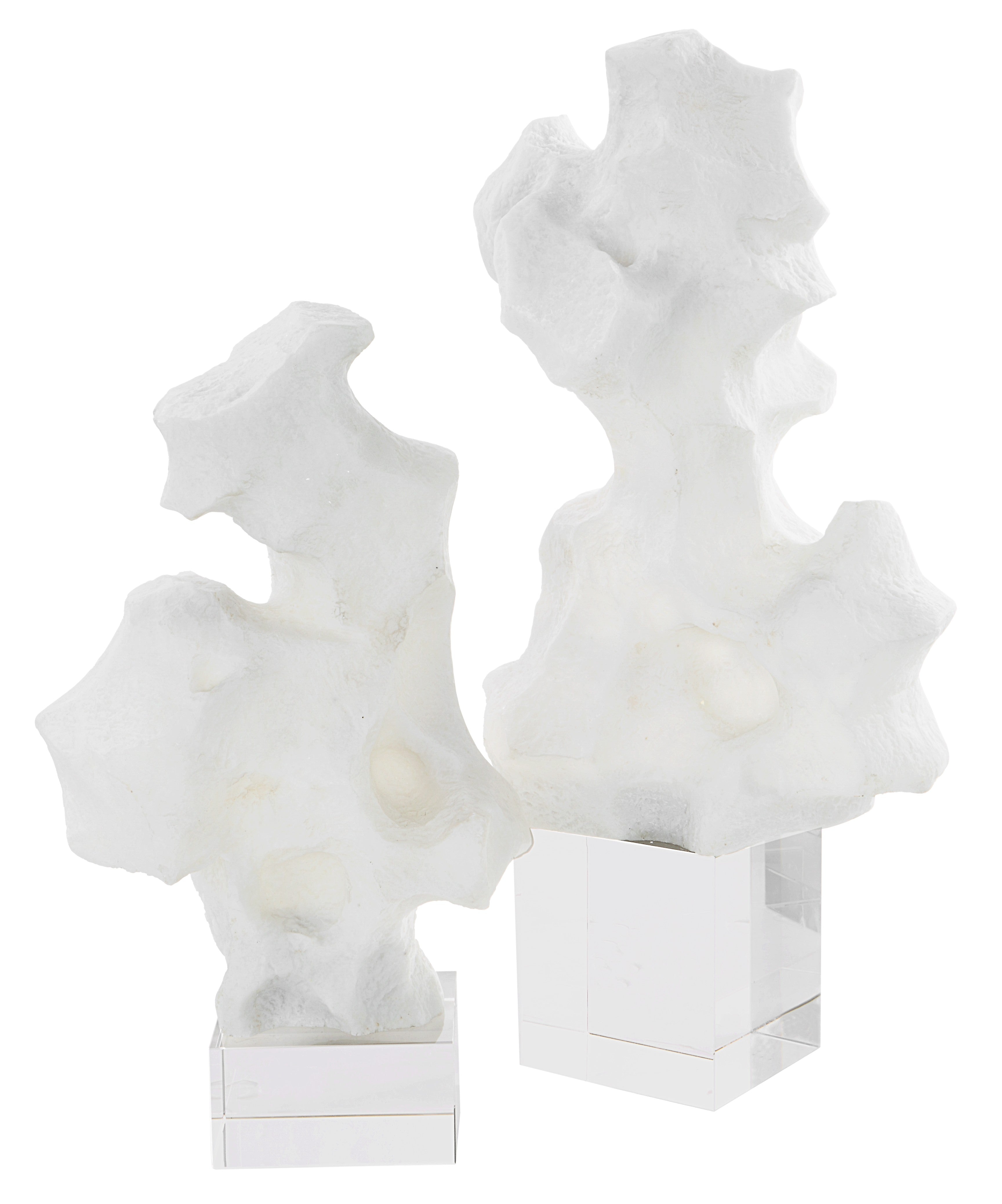 Abstract Remnant Stone Sculptures - Set of 2 by Uttermost