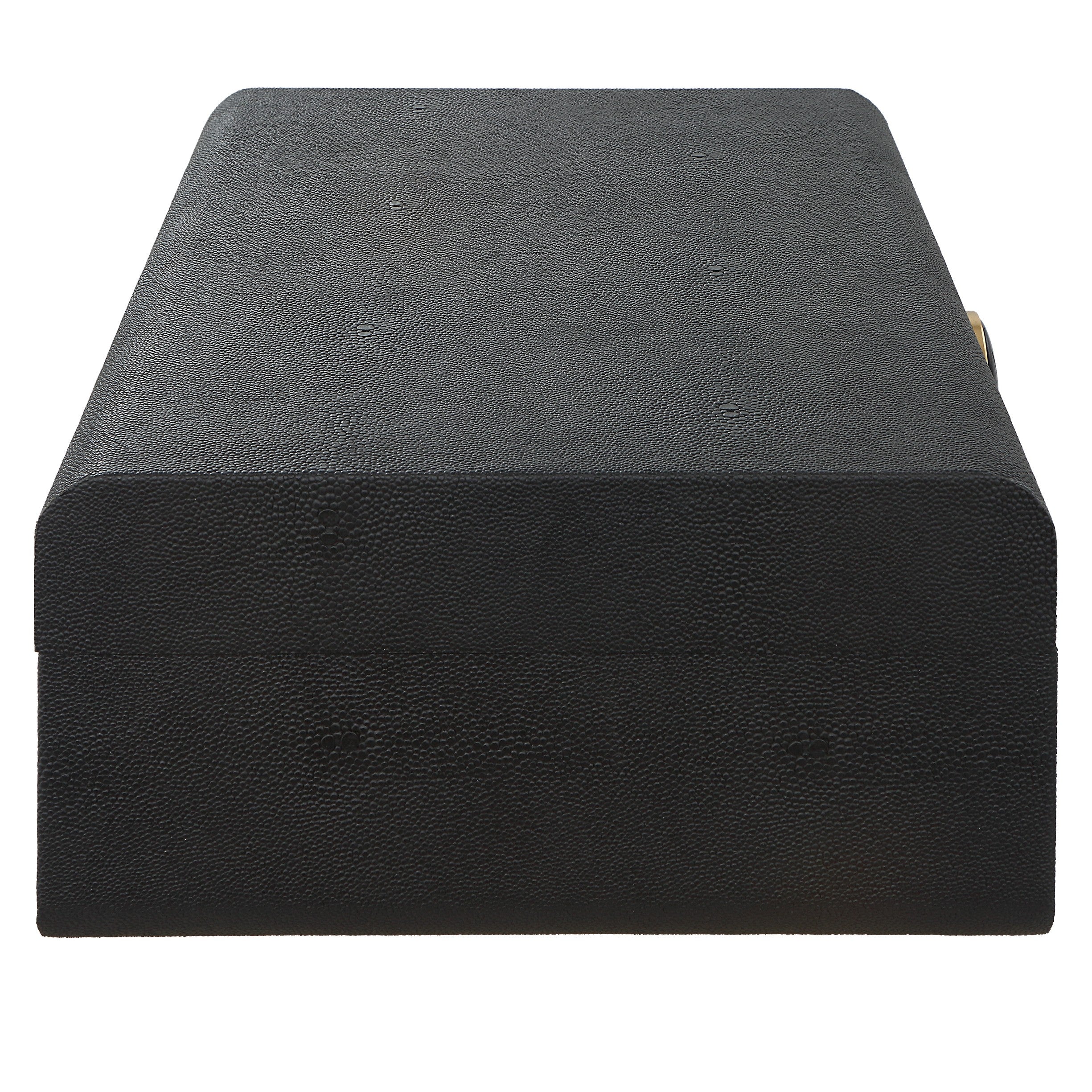Lalique Black Shagreen Box by Uttermost